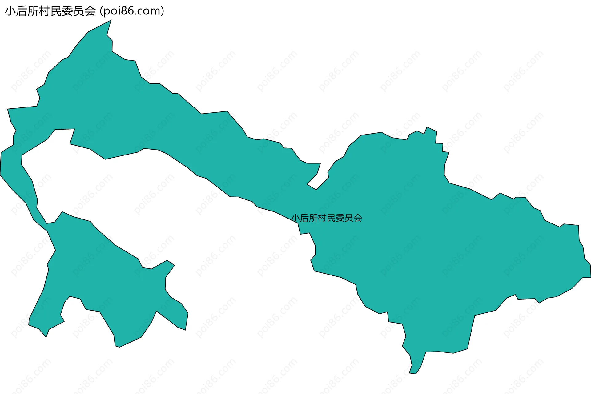 小后所村民委员会边界地图