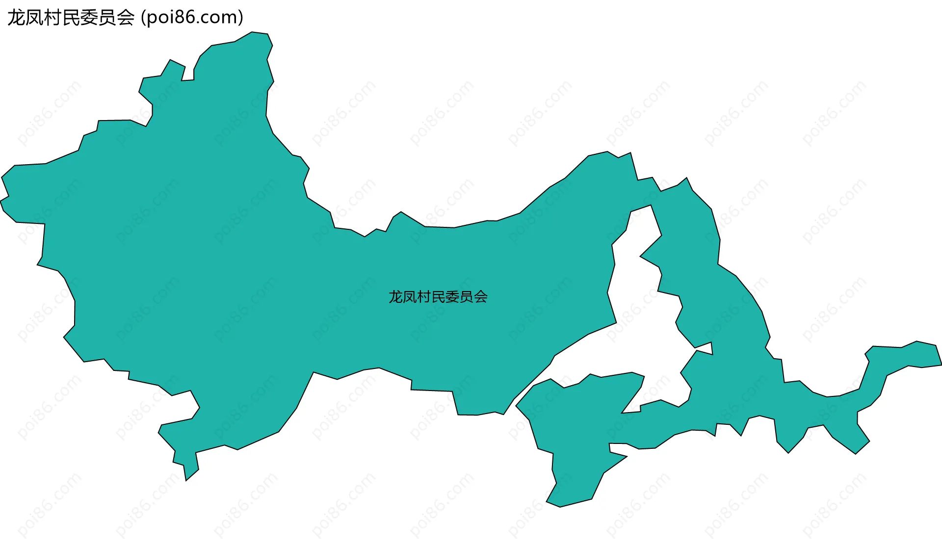 龙凤村民委员会边界地图