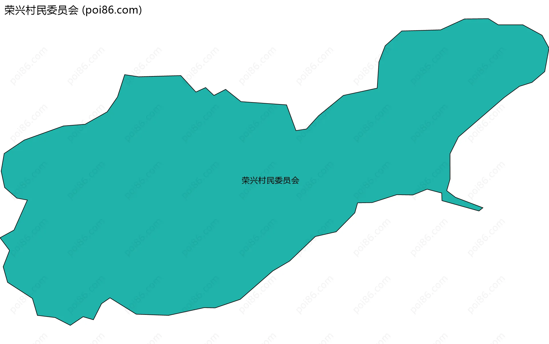 荣兴村民委员会边界地图