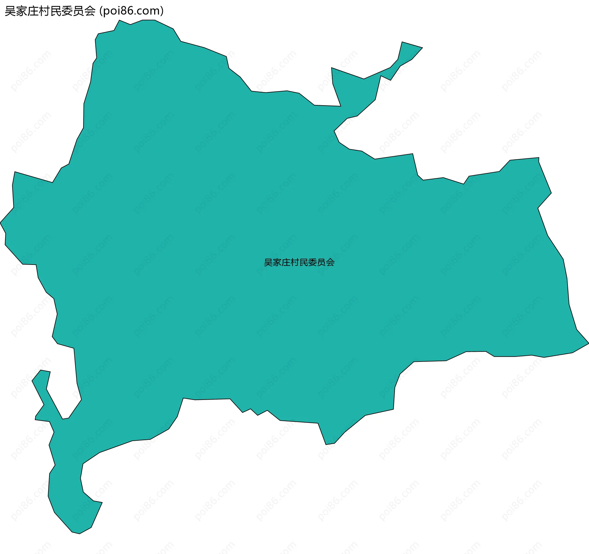 吴家庄村民委员会边界地图