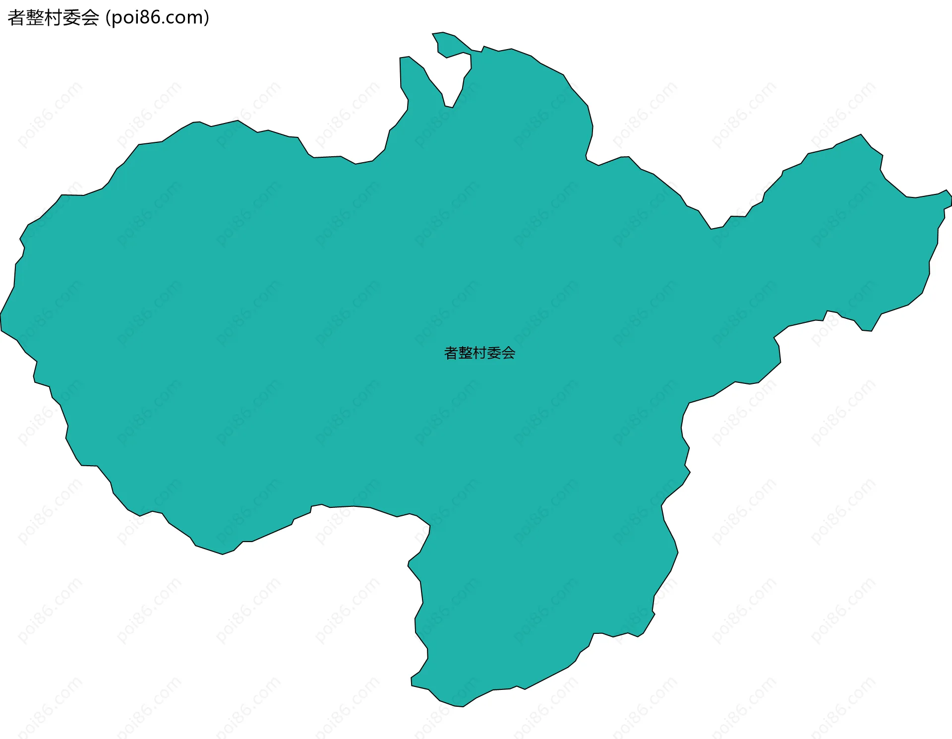 者整村委会边界地图