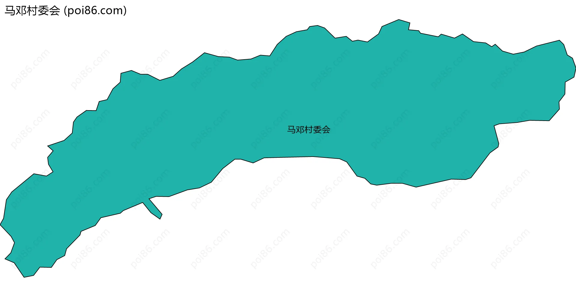 马邓村委会边界地图