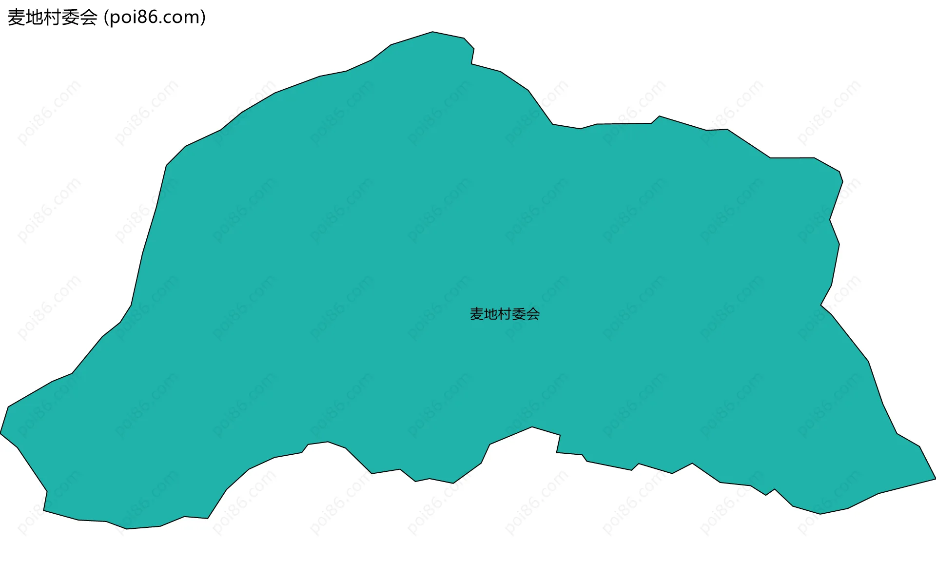 麦地村委会边界地图