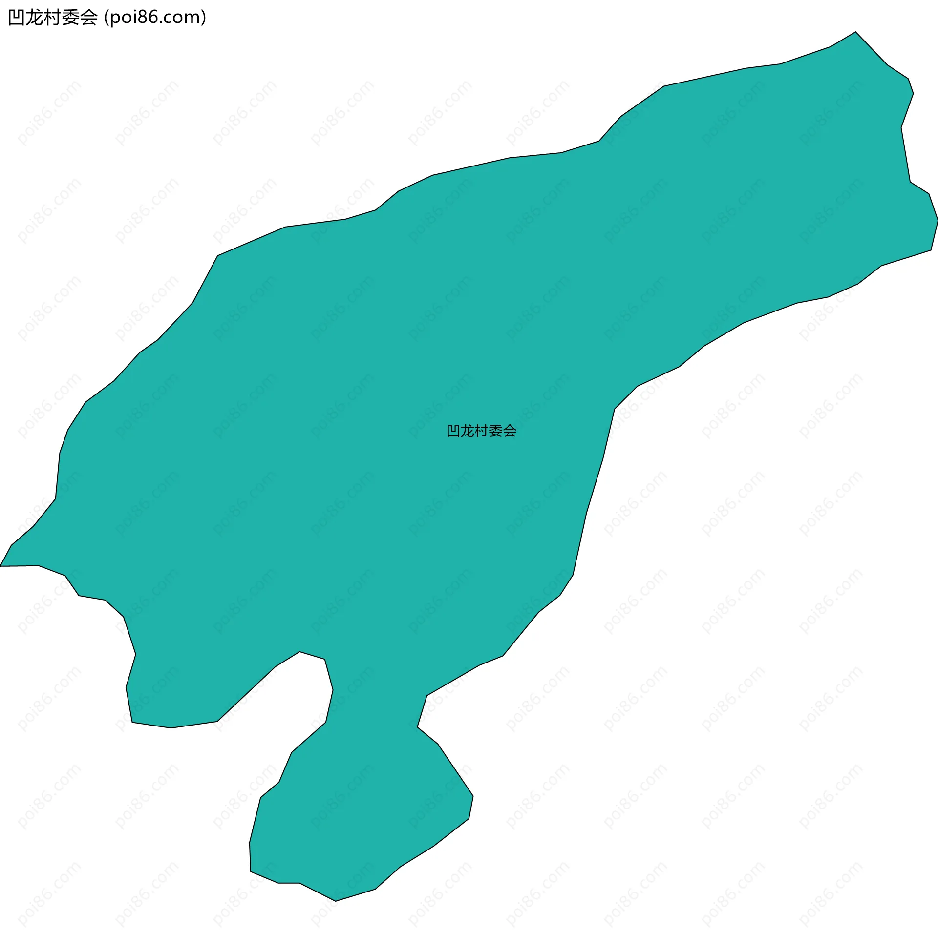 凹龙村委会边界地图