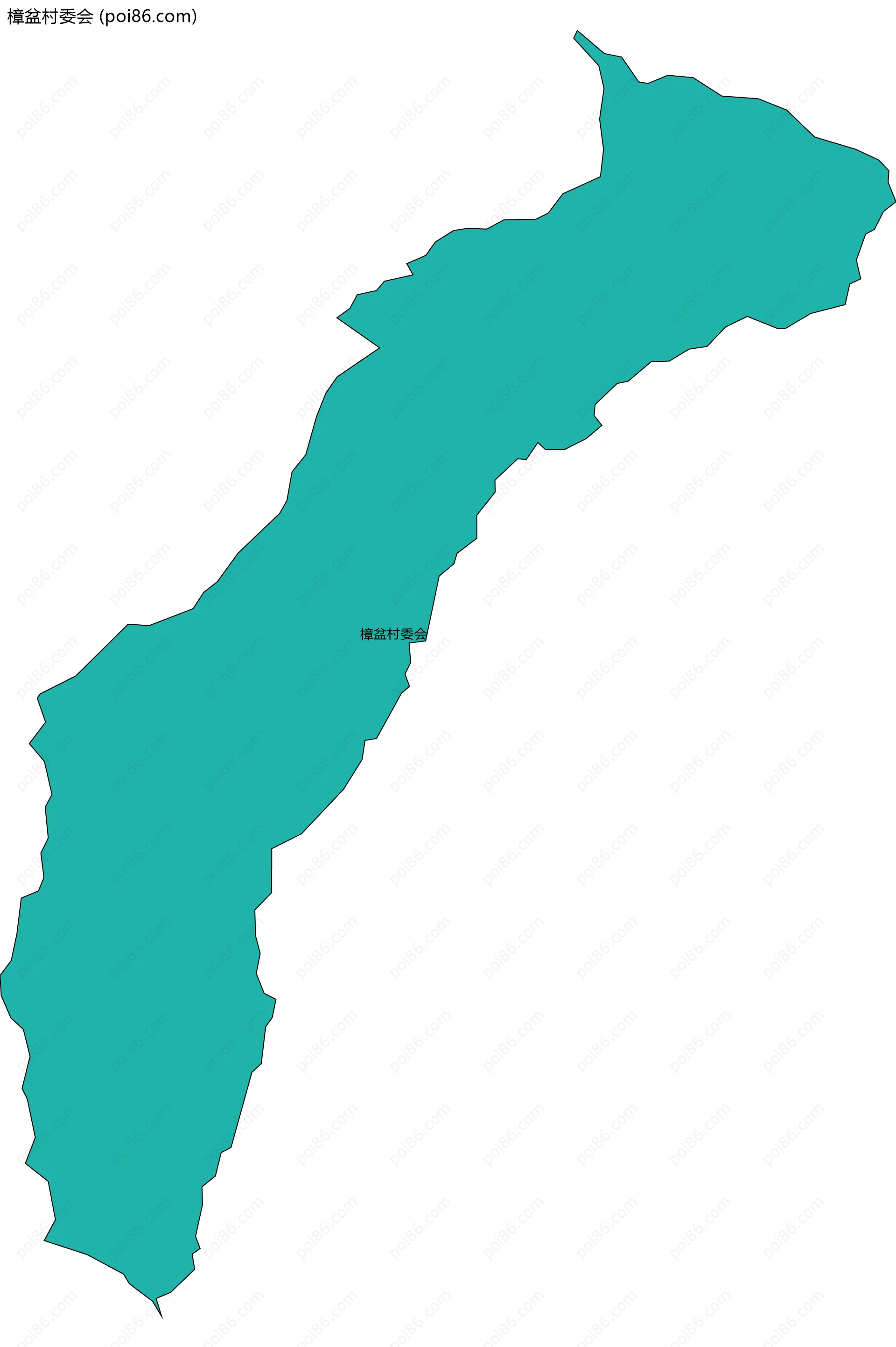 樟盆村委会边界地图