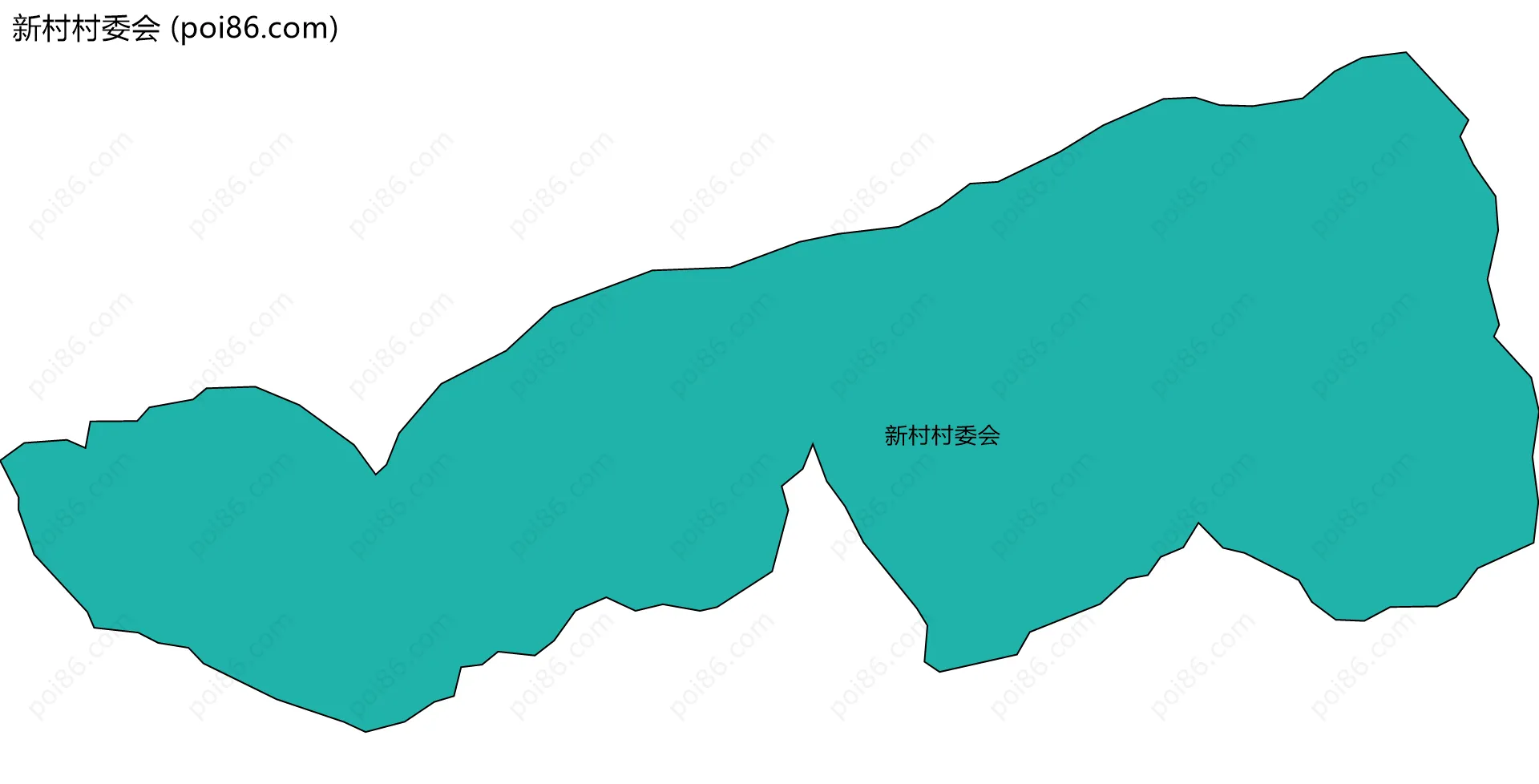 新村村委会边界地图