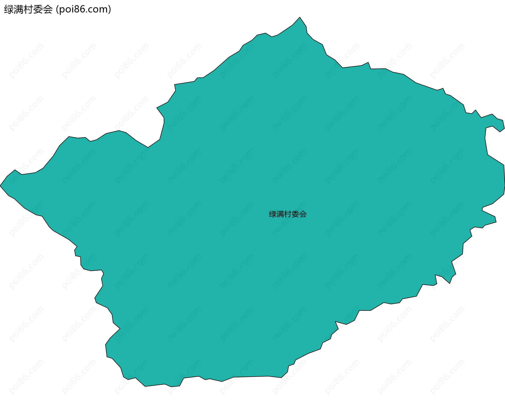 绿满村委会边界地图