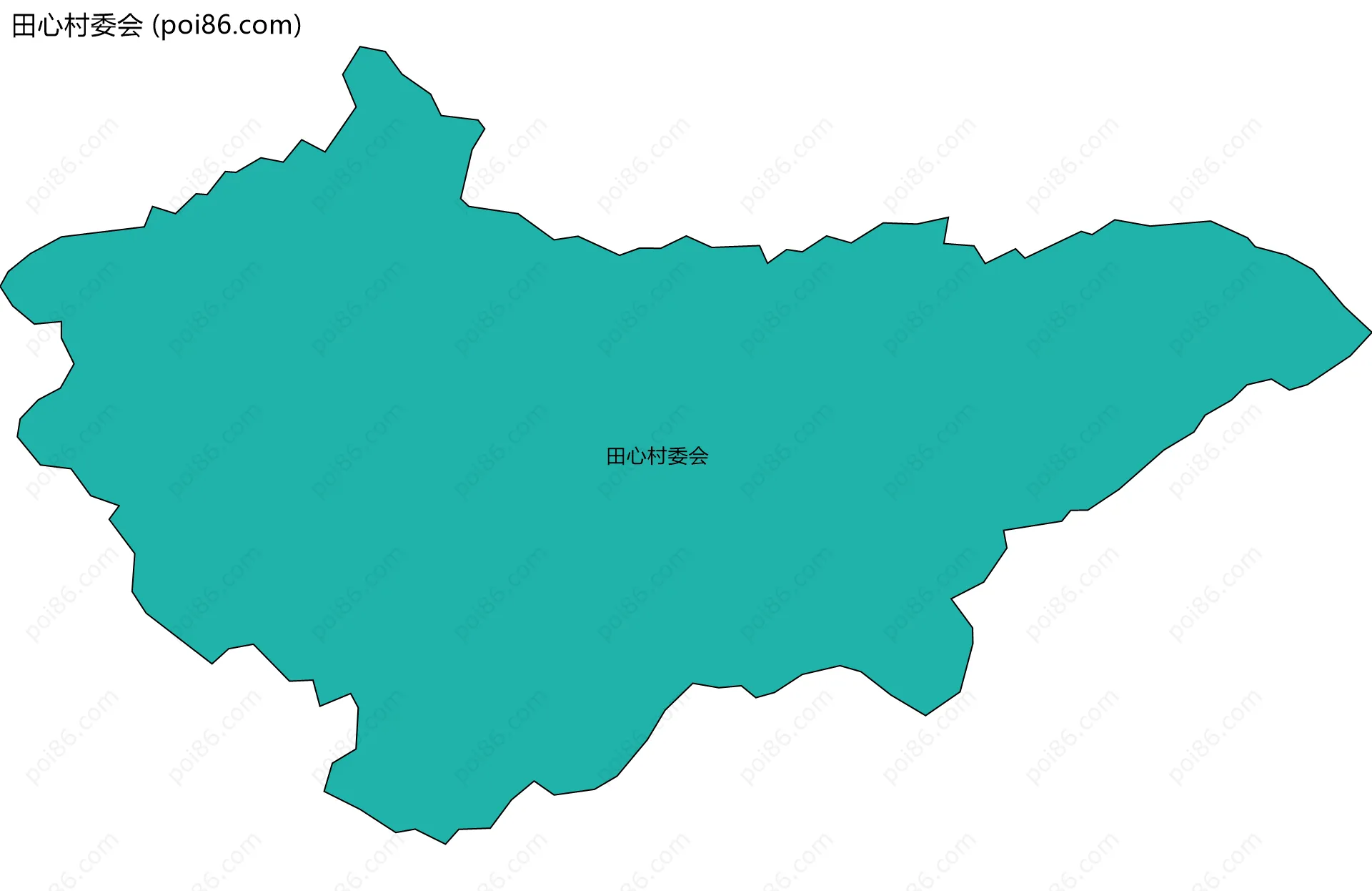 田心村委会边界地图