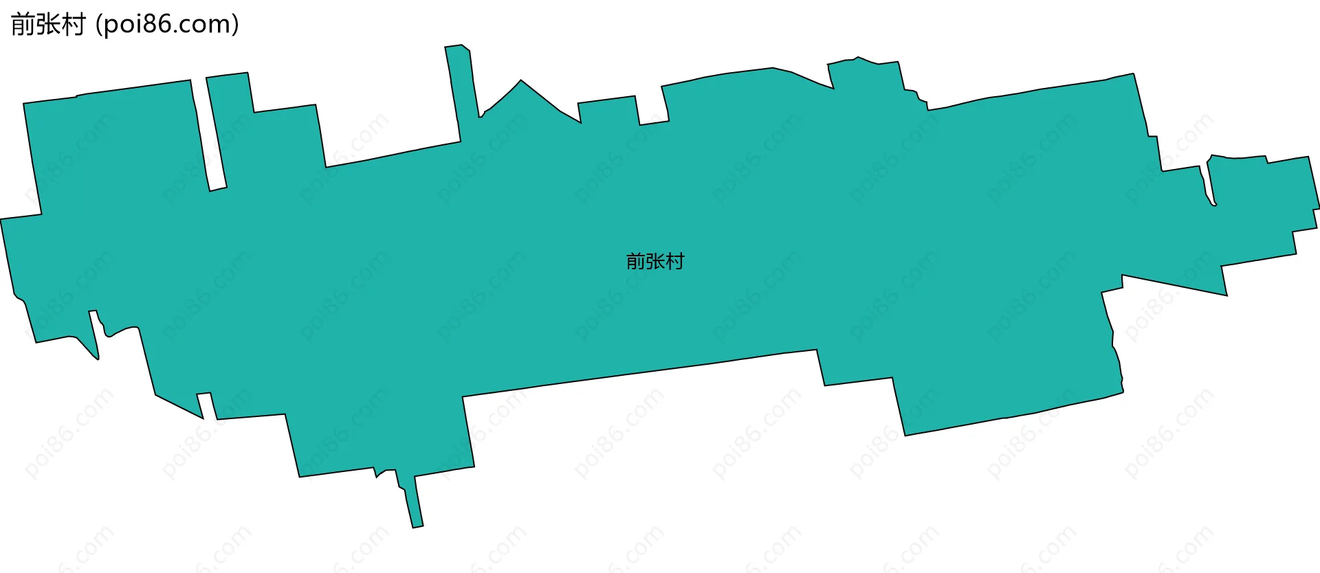 前张村边界地图