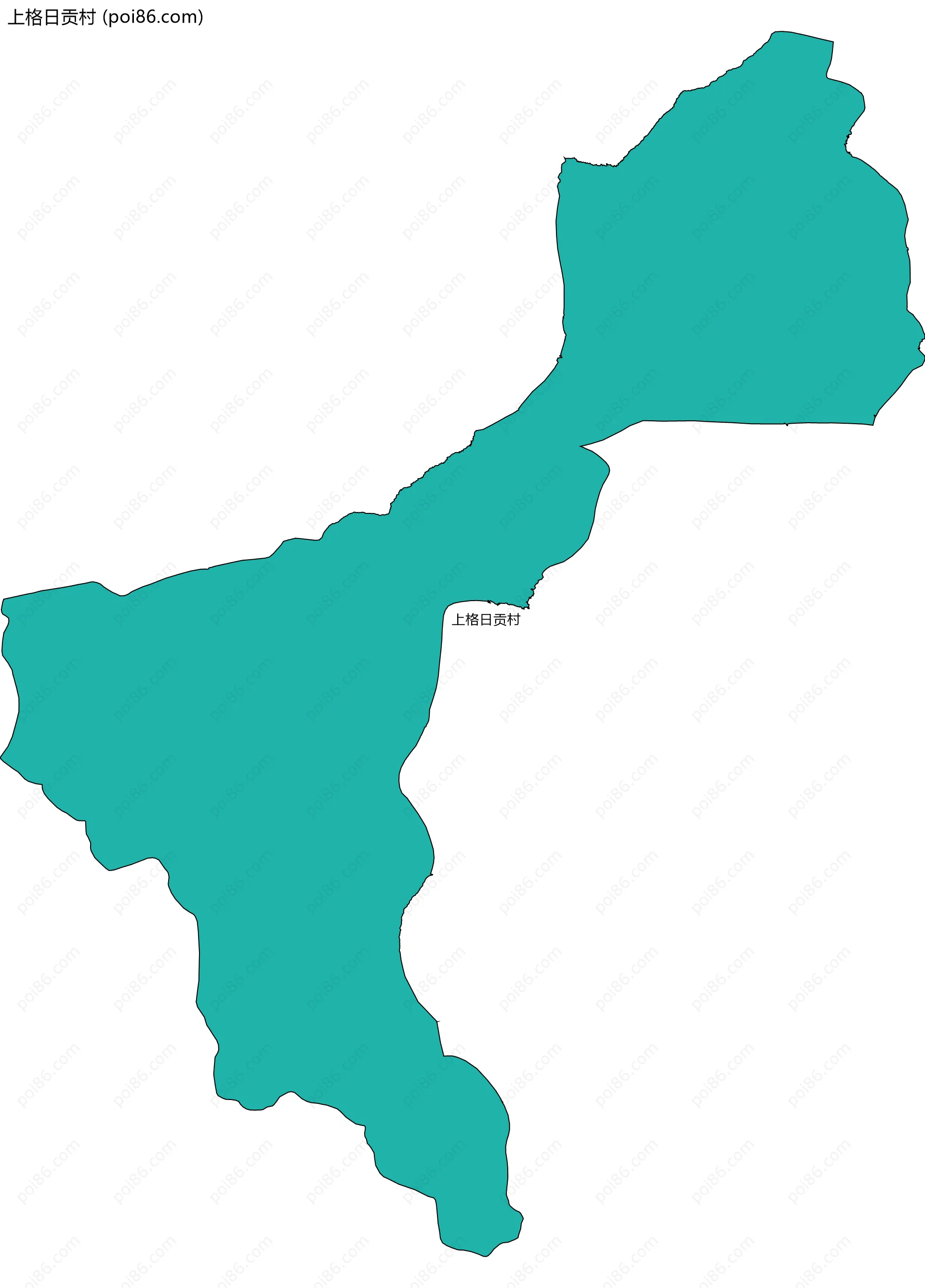 上格日贡村边界地图