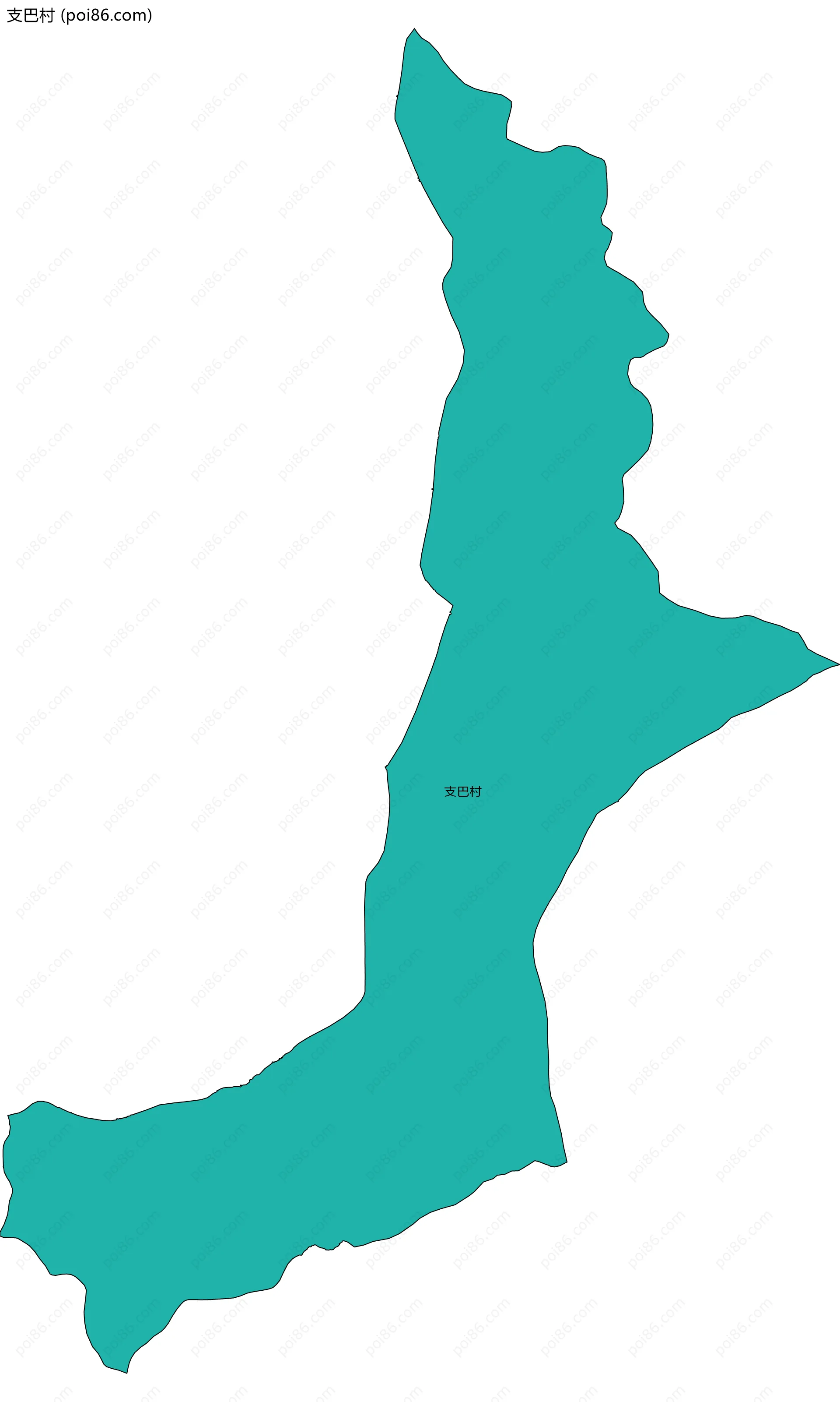 支巴村边界地图