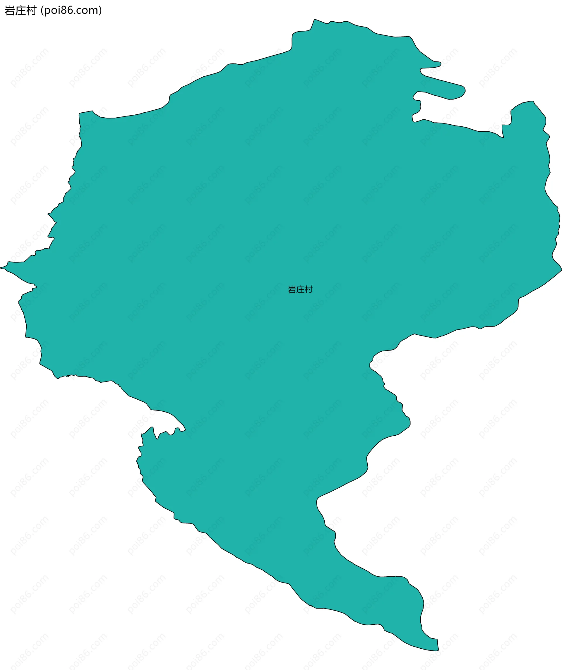 岩庄村边界地图