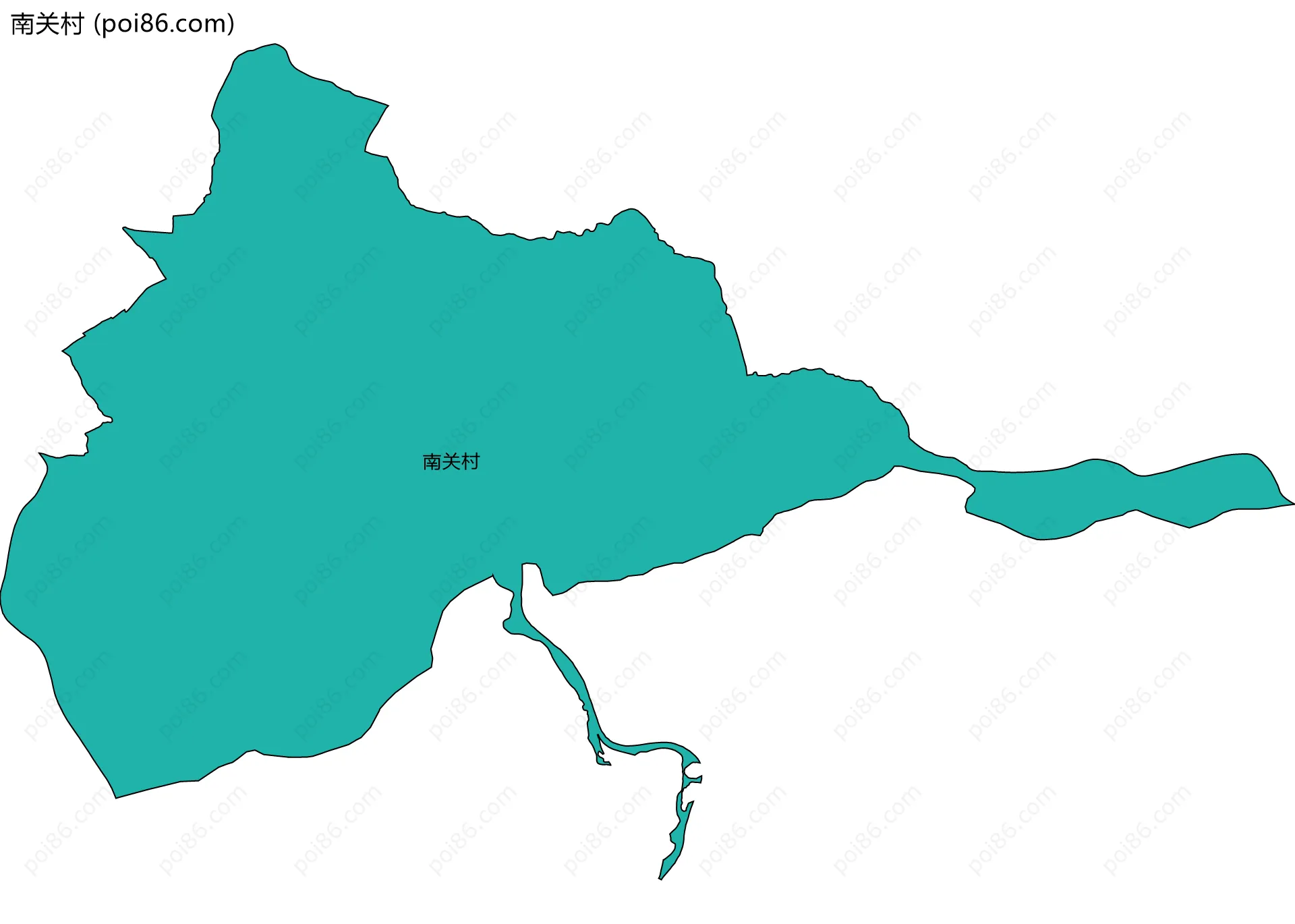 南关村边界地图