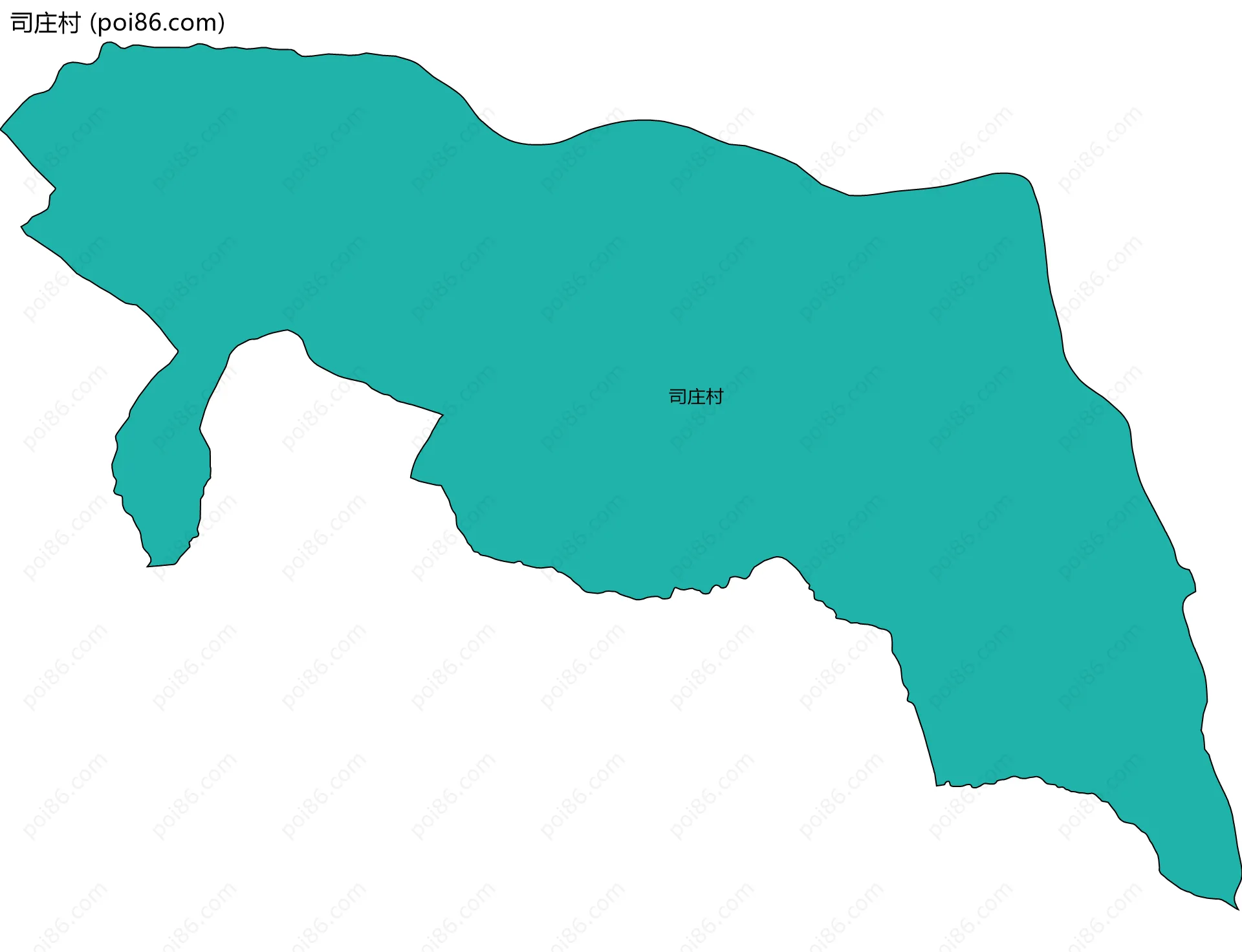 司庄村边界地图