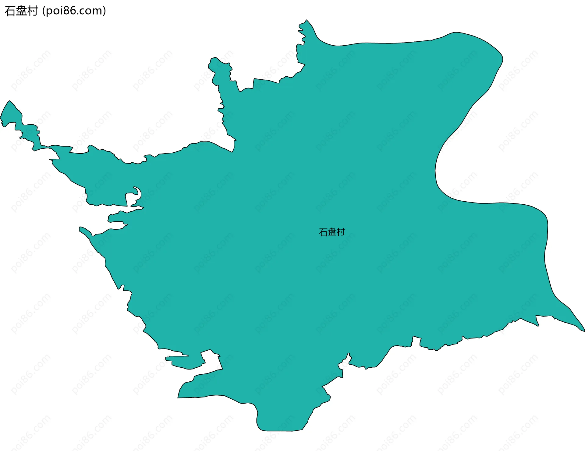 石盘村边界地图