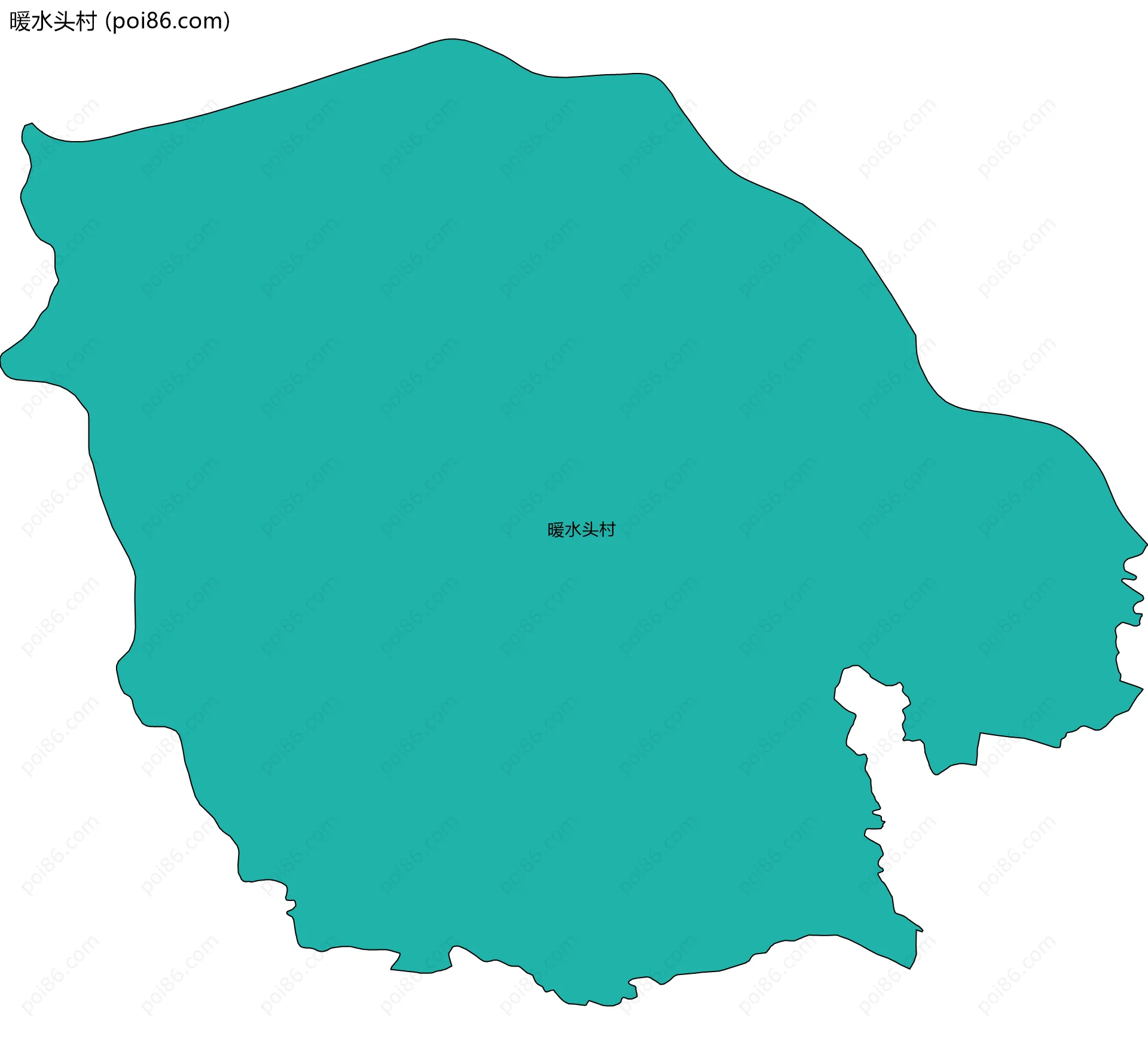暖水头村边界地图