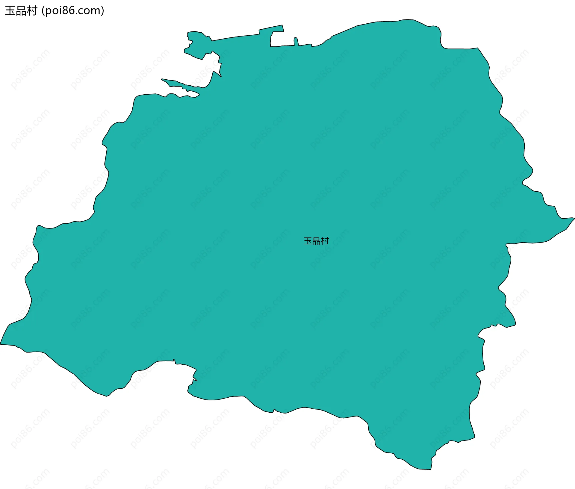 玉品村边界地图