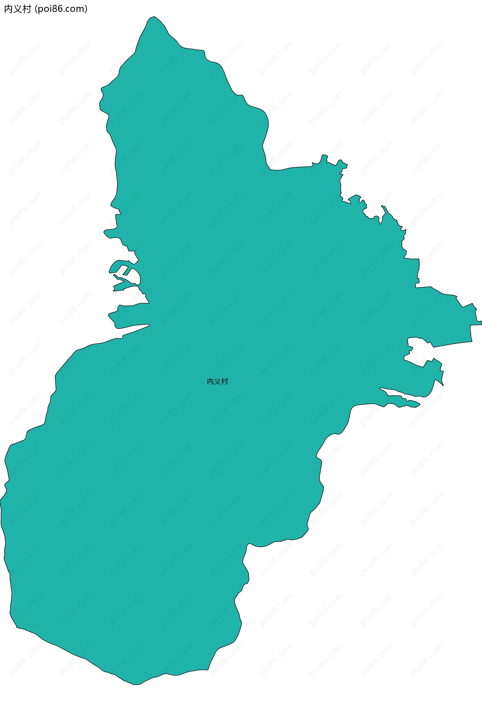 内义村边界地图