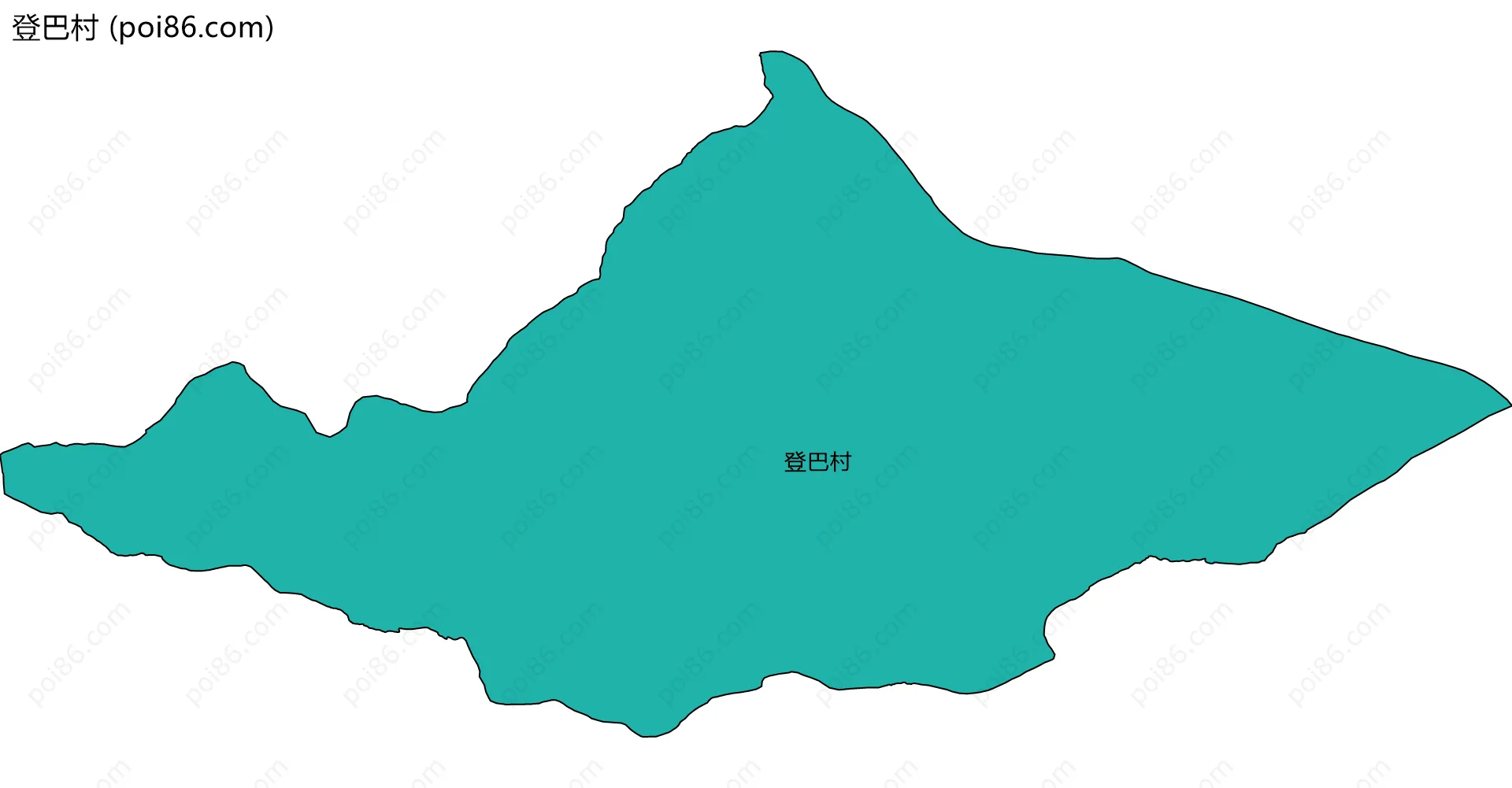 登巴村边界地图