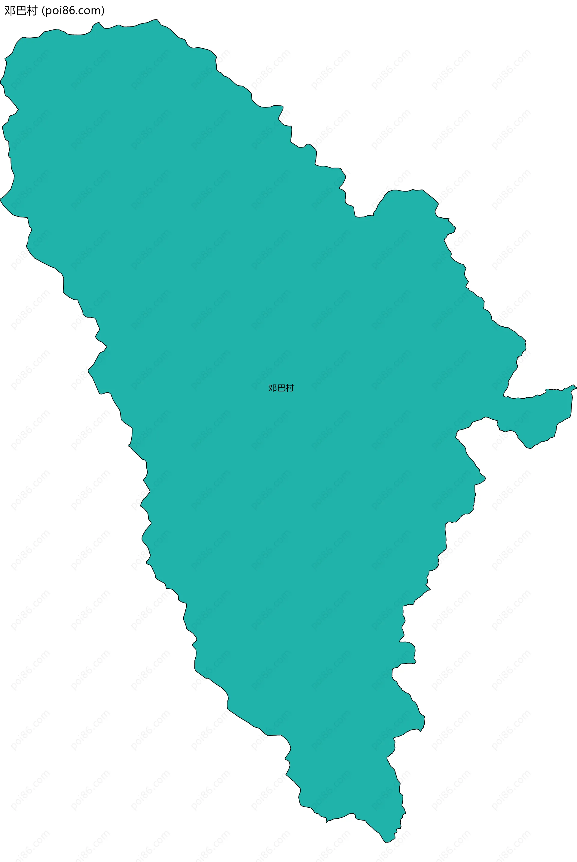 邓巴村边界地图