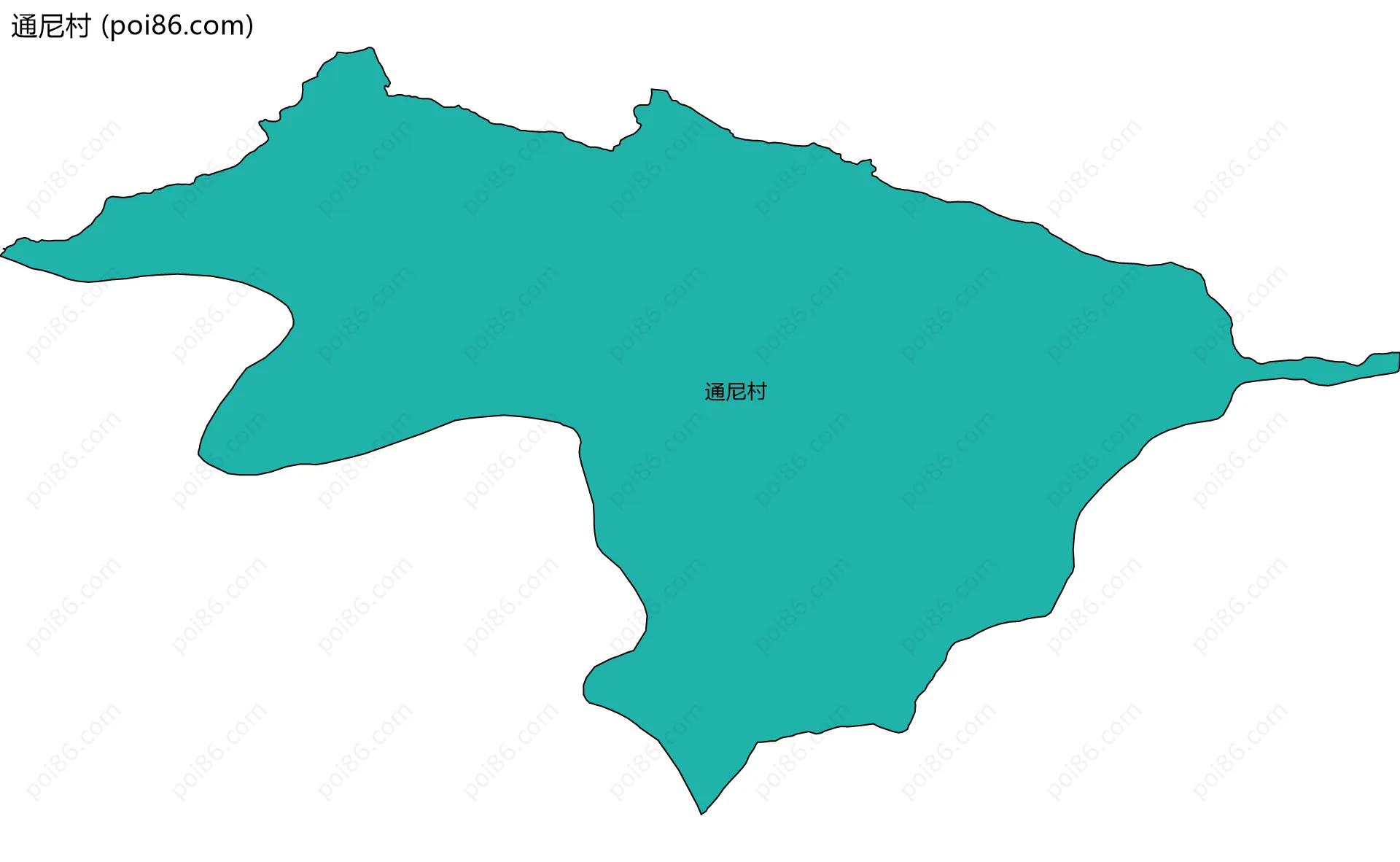 通尼村边界地图