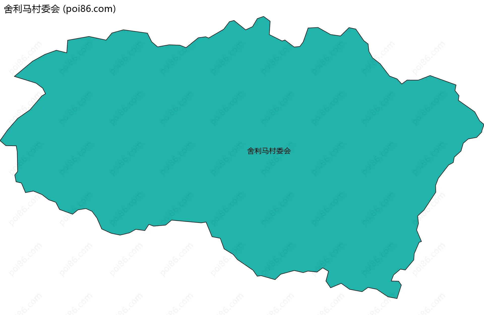 舍利马村委会边界地图
