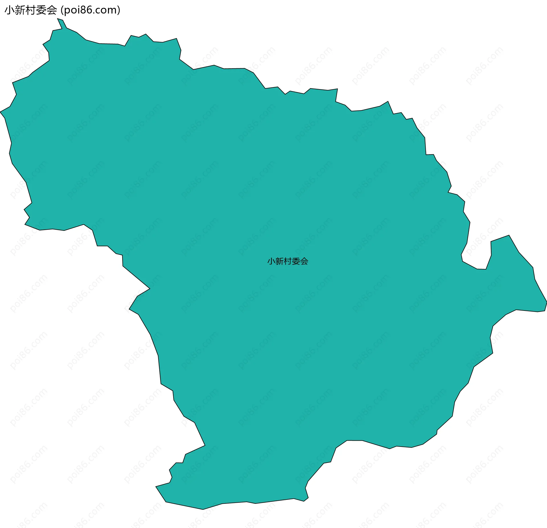 小新村委会边界地图