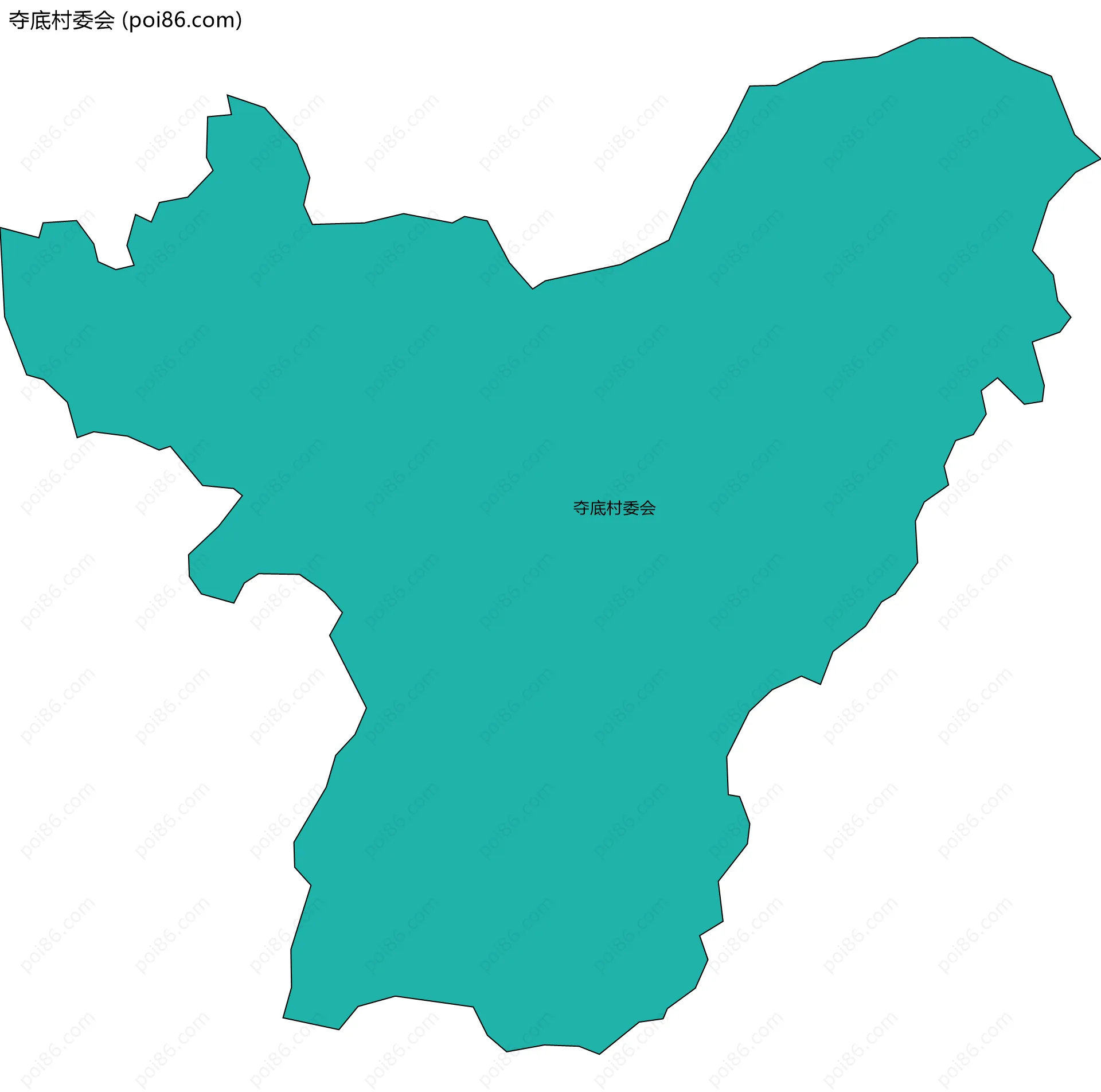 夺底村委会边界地图