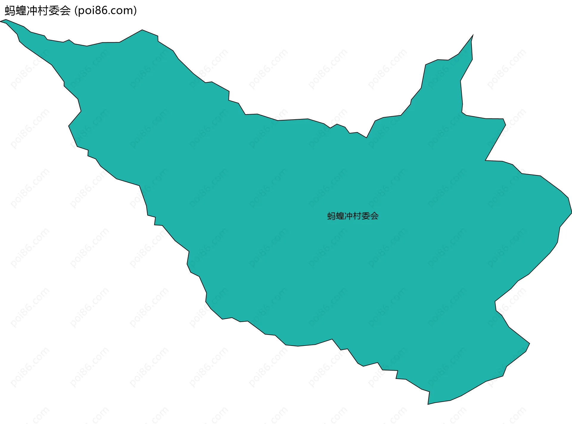 蚂蝗冲村委会边界地图