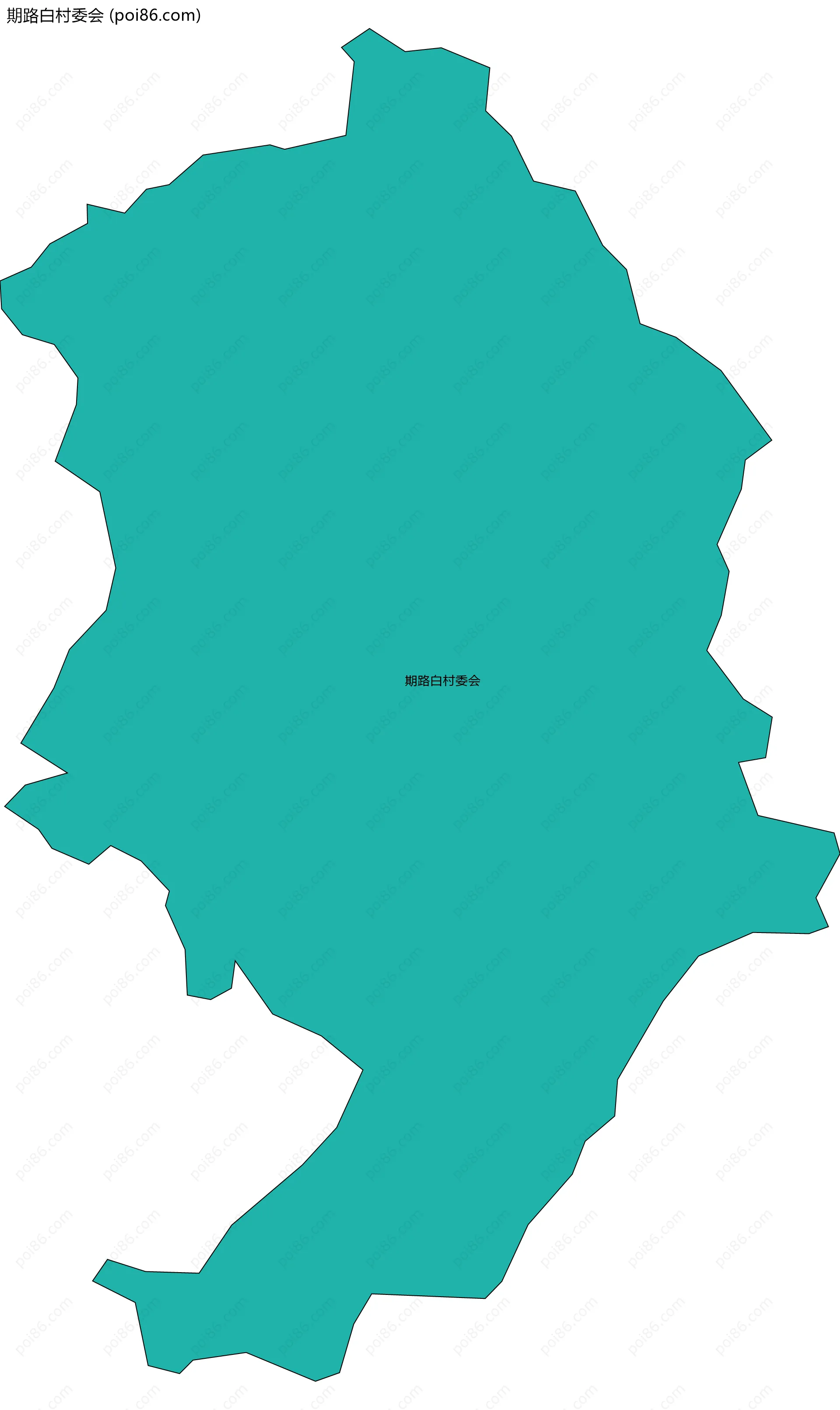 期路白村委会边界地图