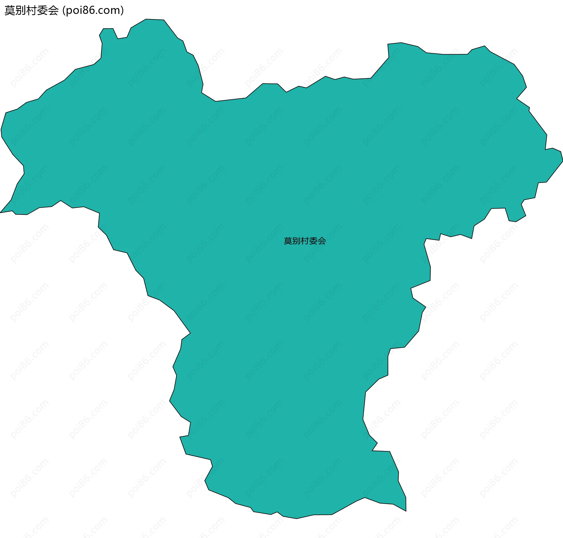 莫别村委会边界地图