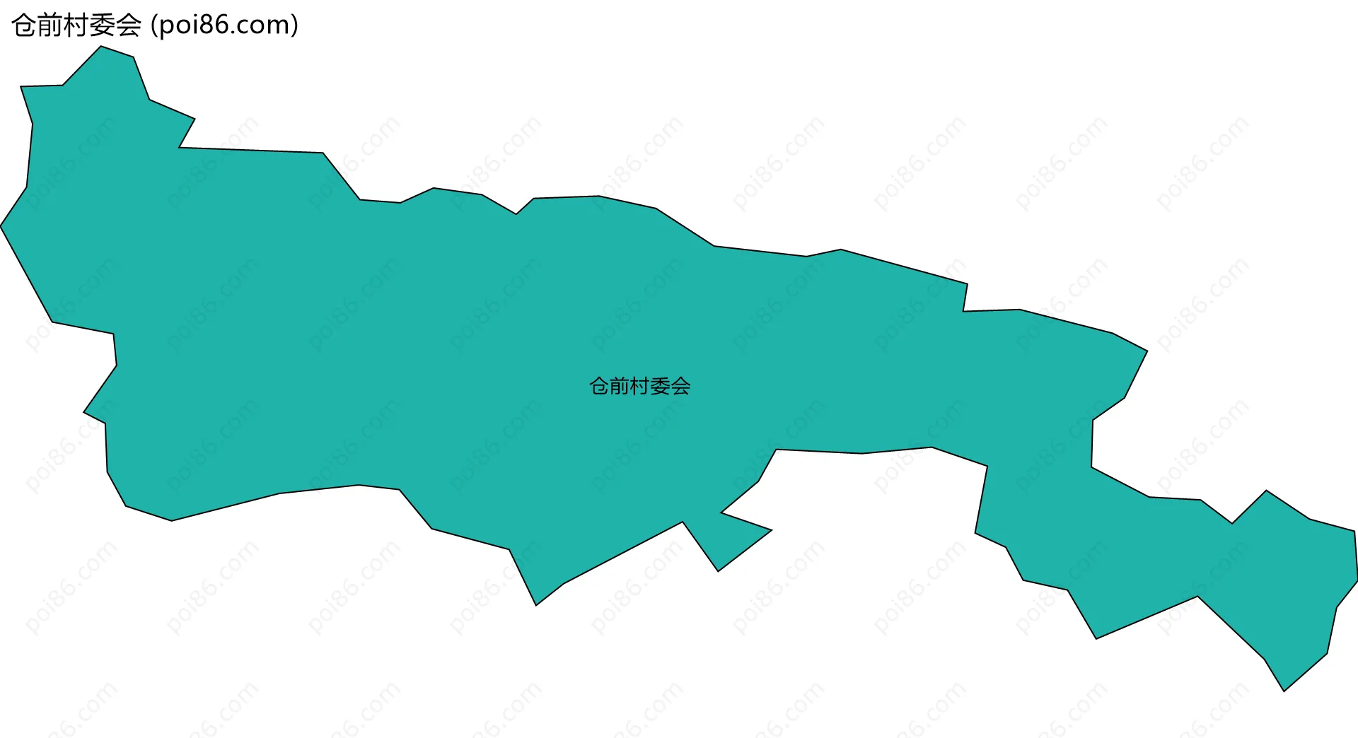 仓前村委会边界地图