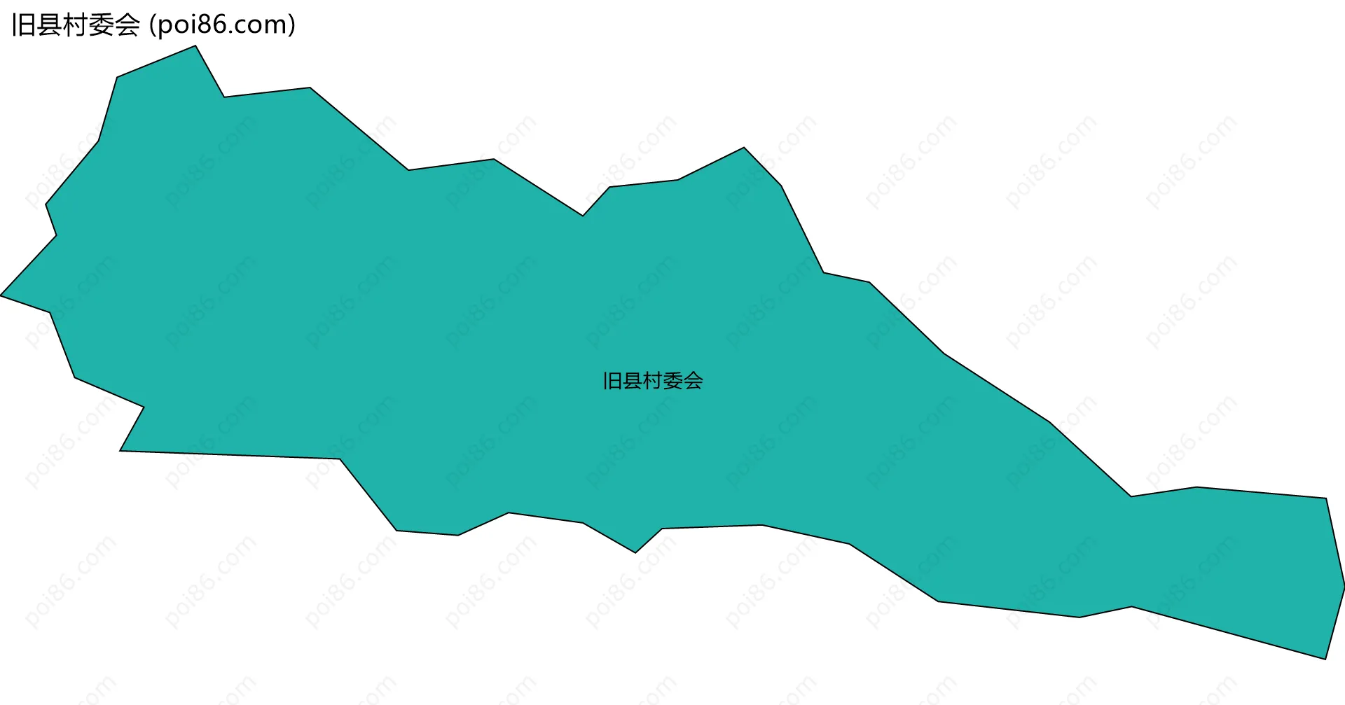 旧县村委会边界地图