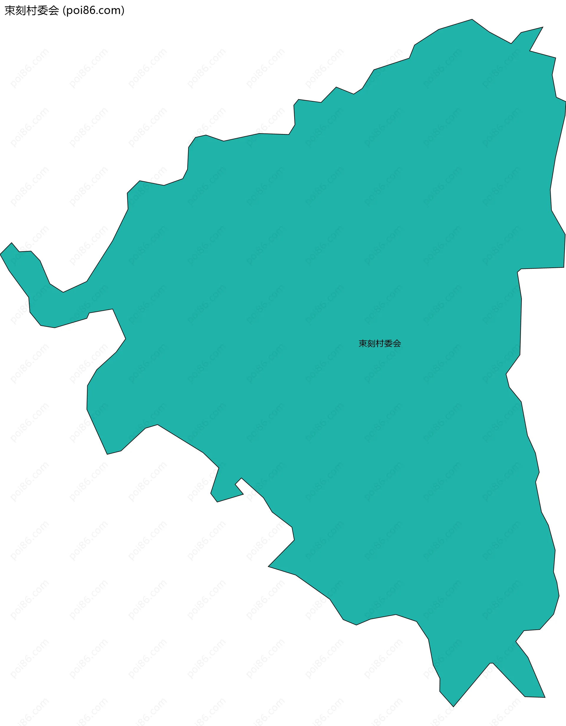 束刻村委会边界地图