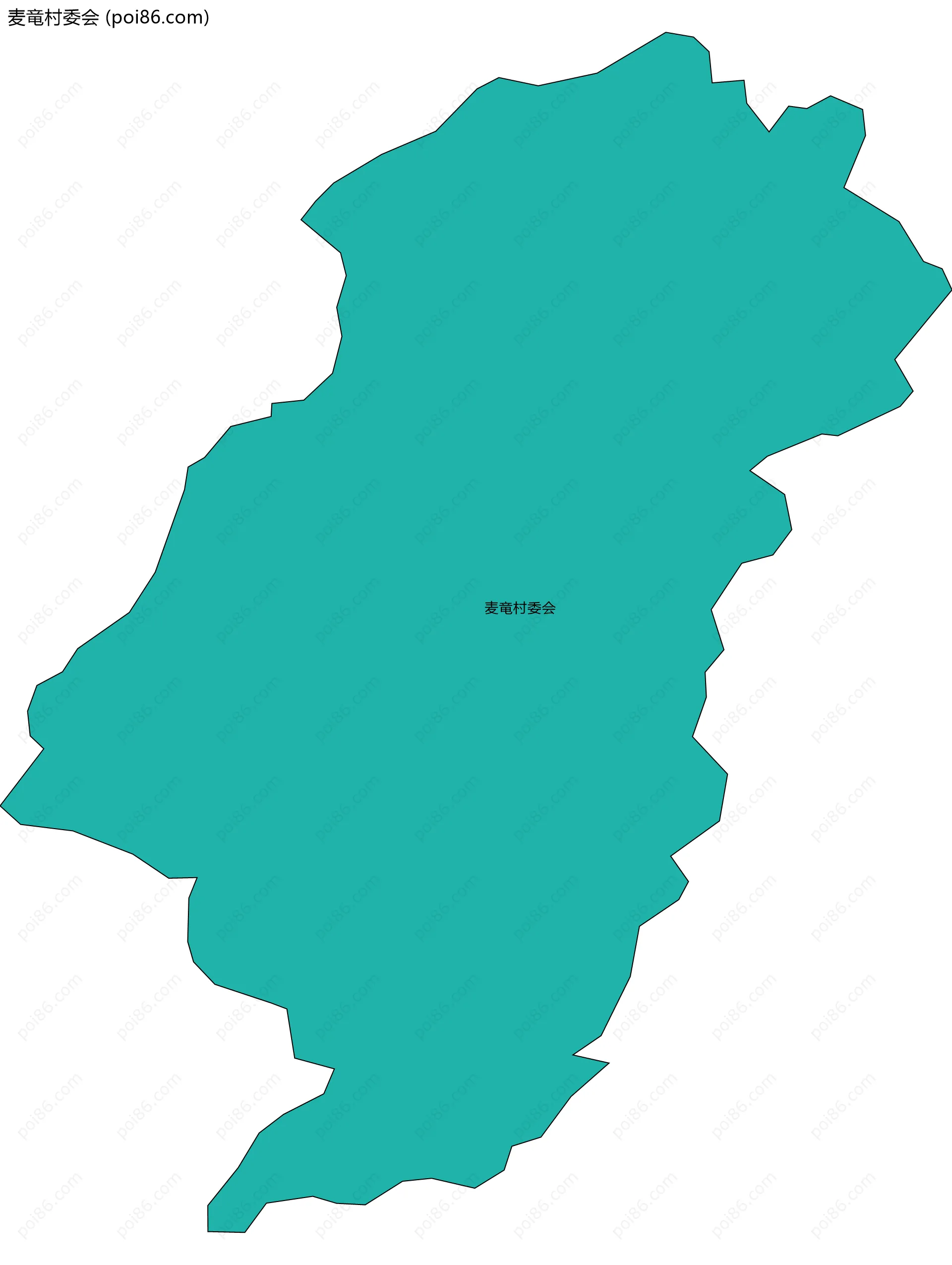 麦竜村委会边界地图