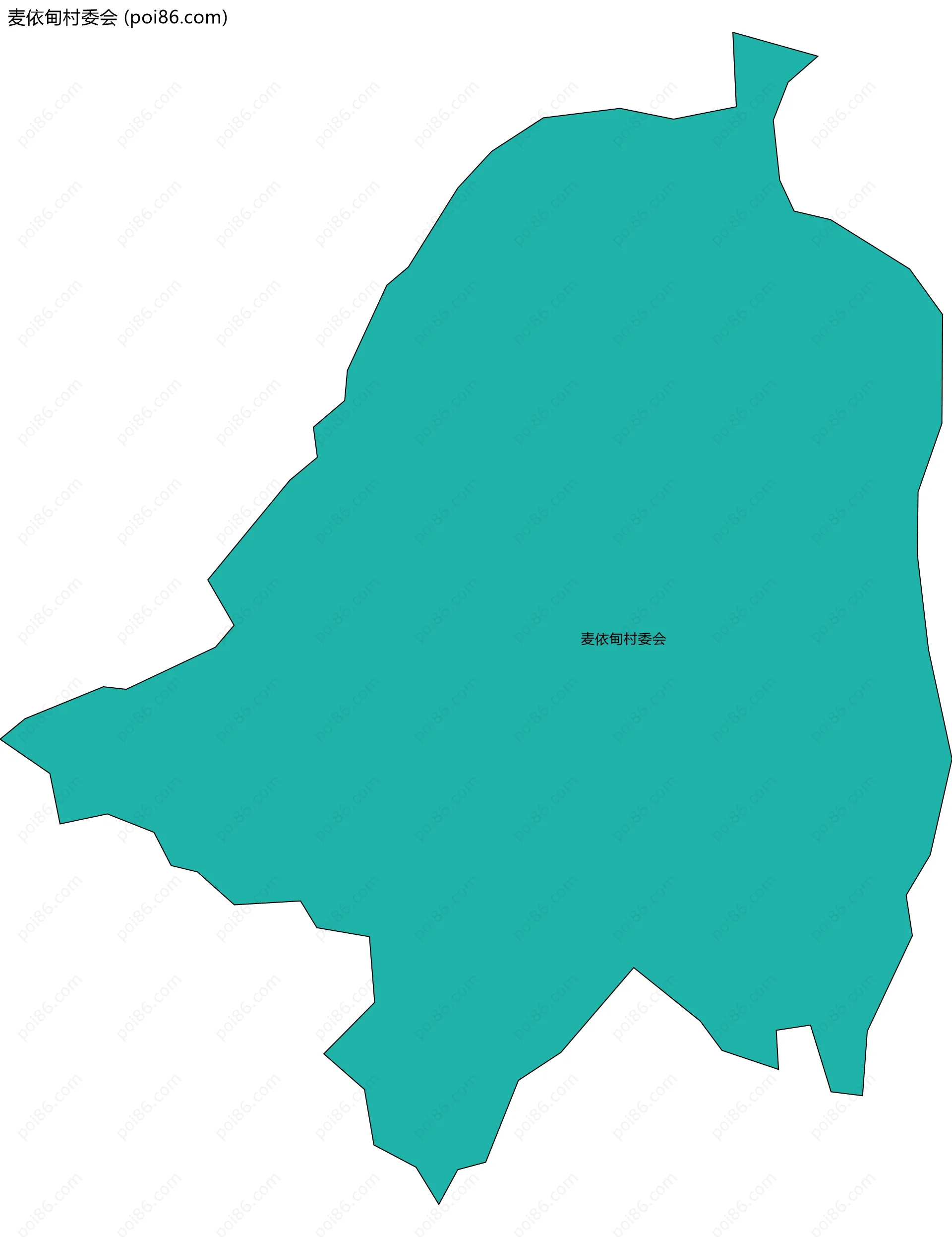 麦依甸村委会边界地图