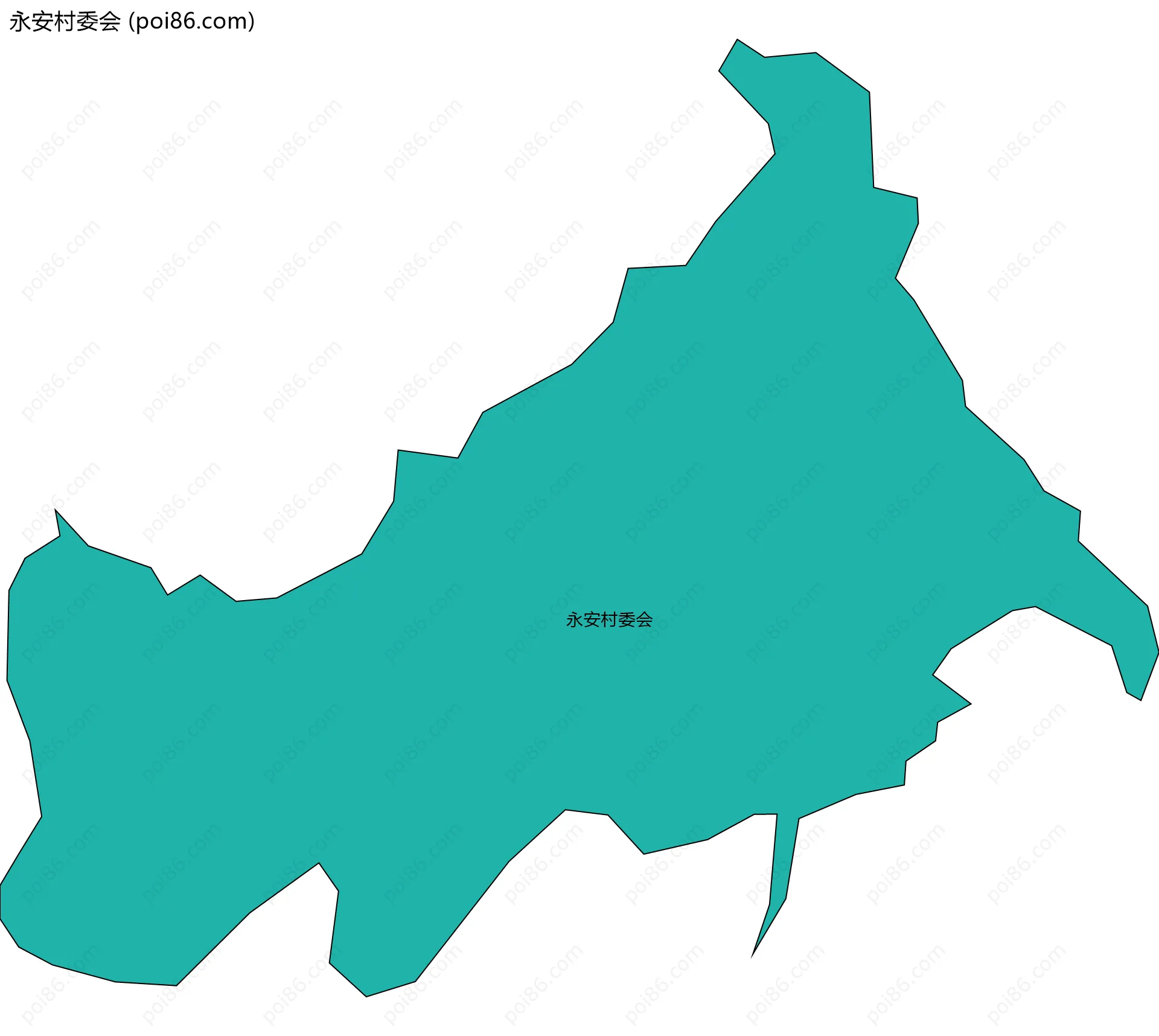永安村委会边界地图