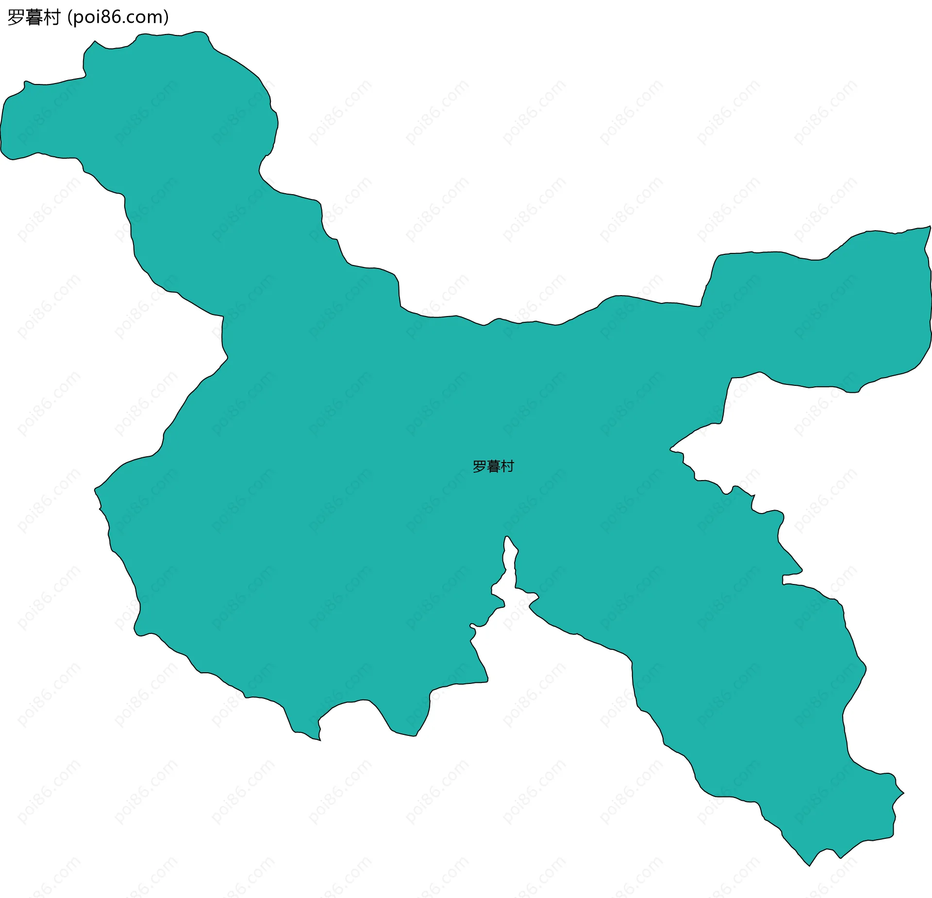 罗暮村边界地图