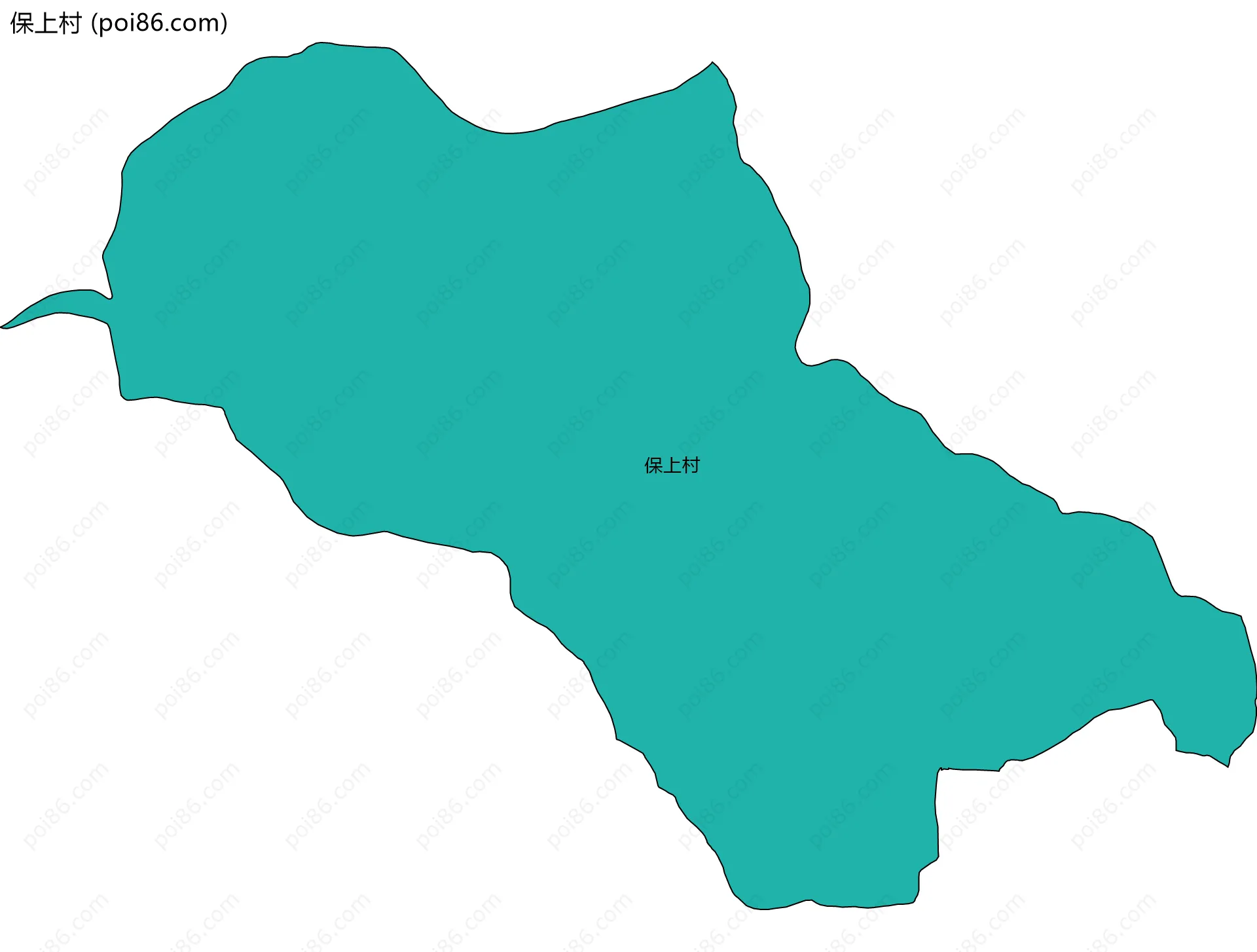 保上村边界地图