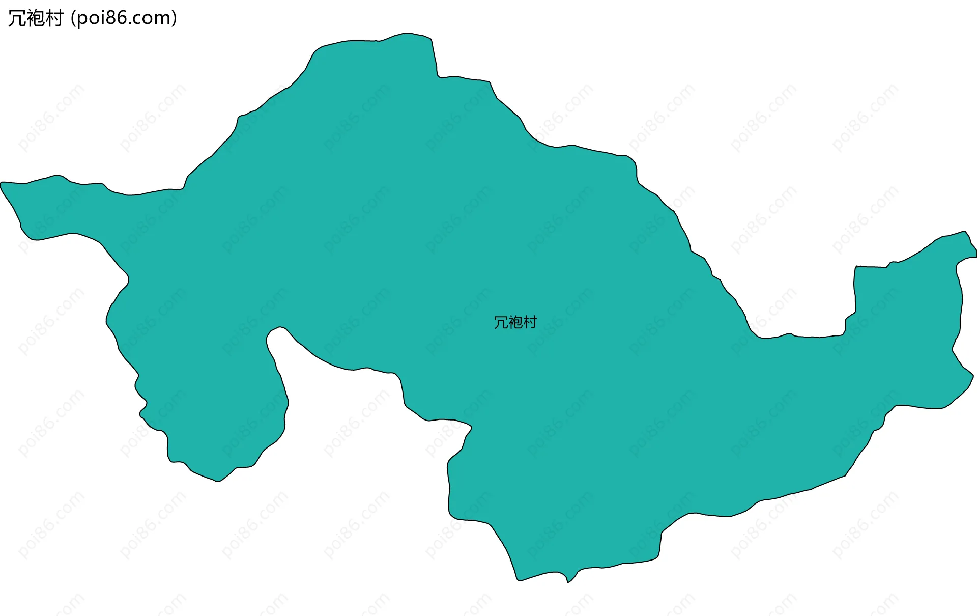 冗袍村边界地图