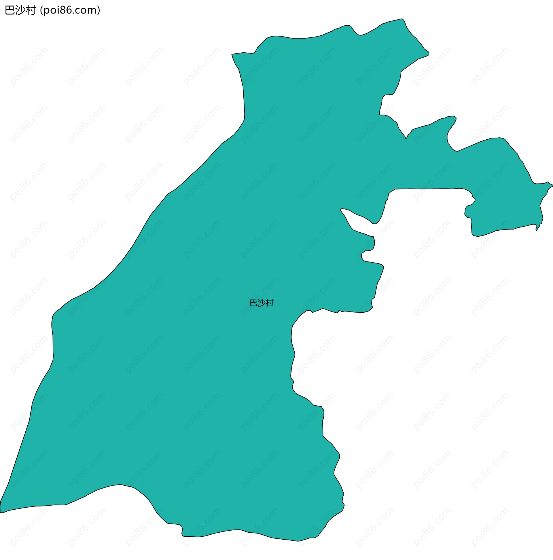 巴沙村边界地图