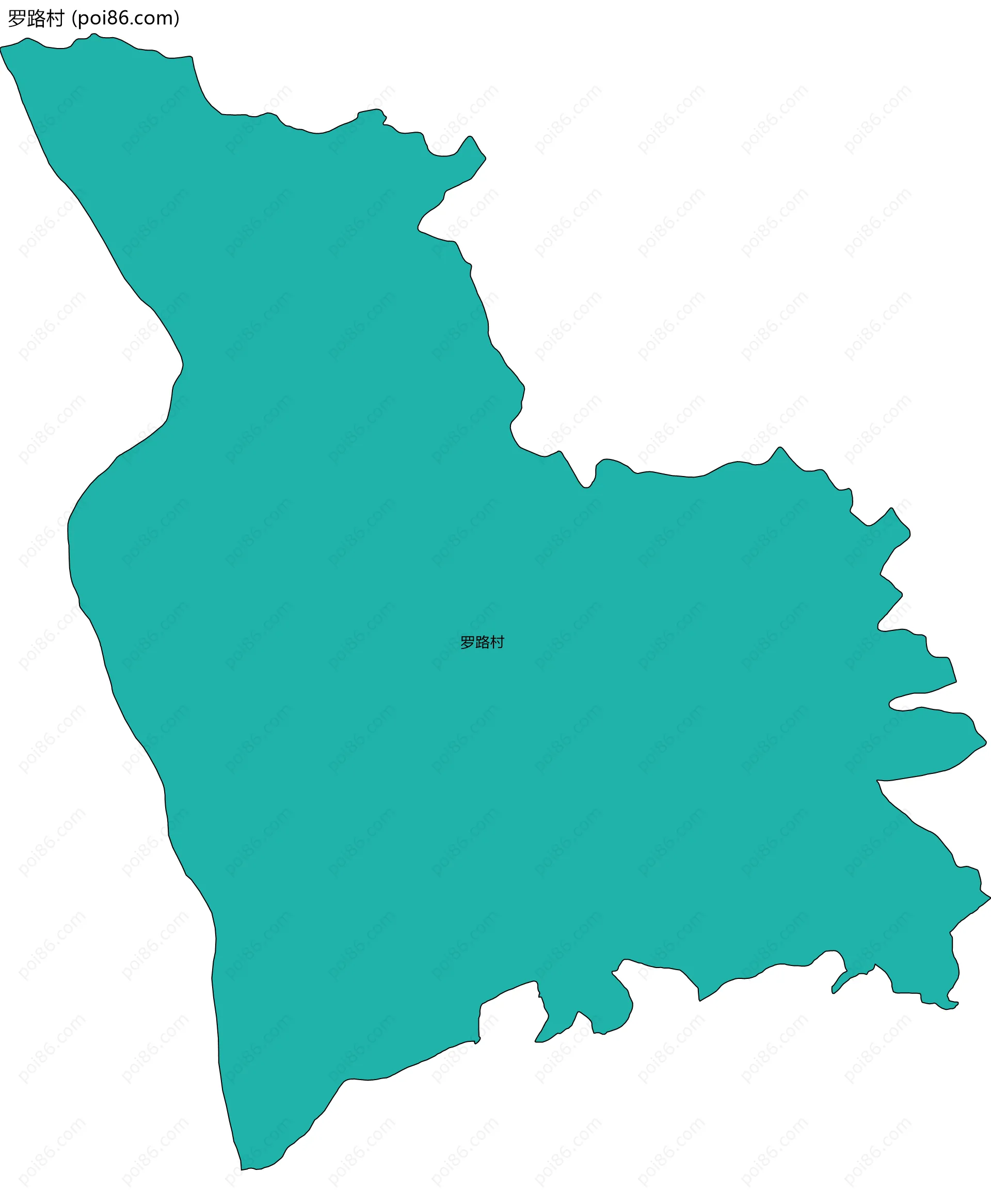 罗路村边界地图