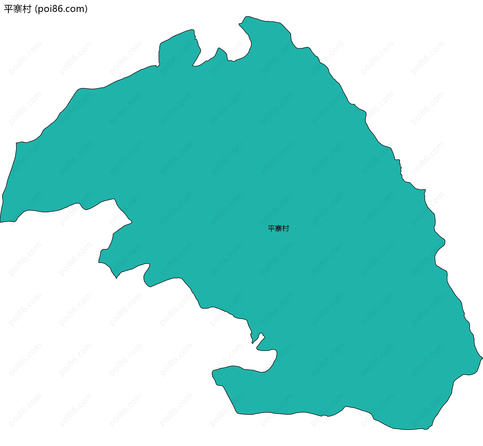 平寨村边界地图