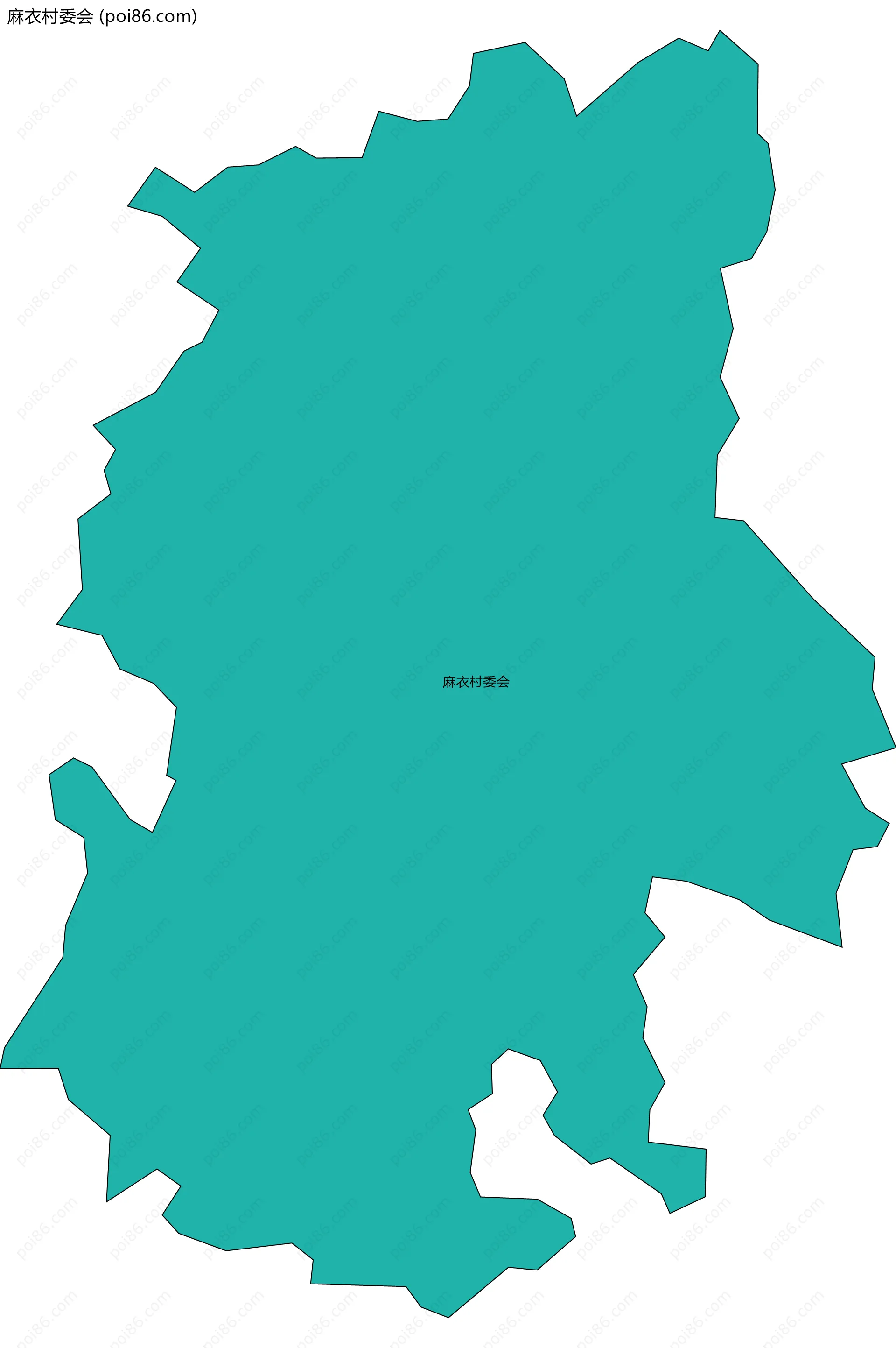 麻衣村委会边界地图