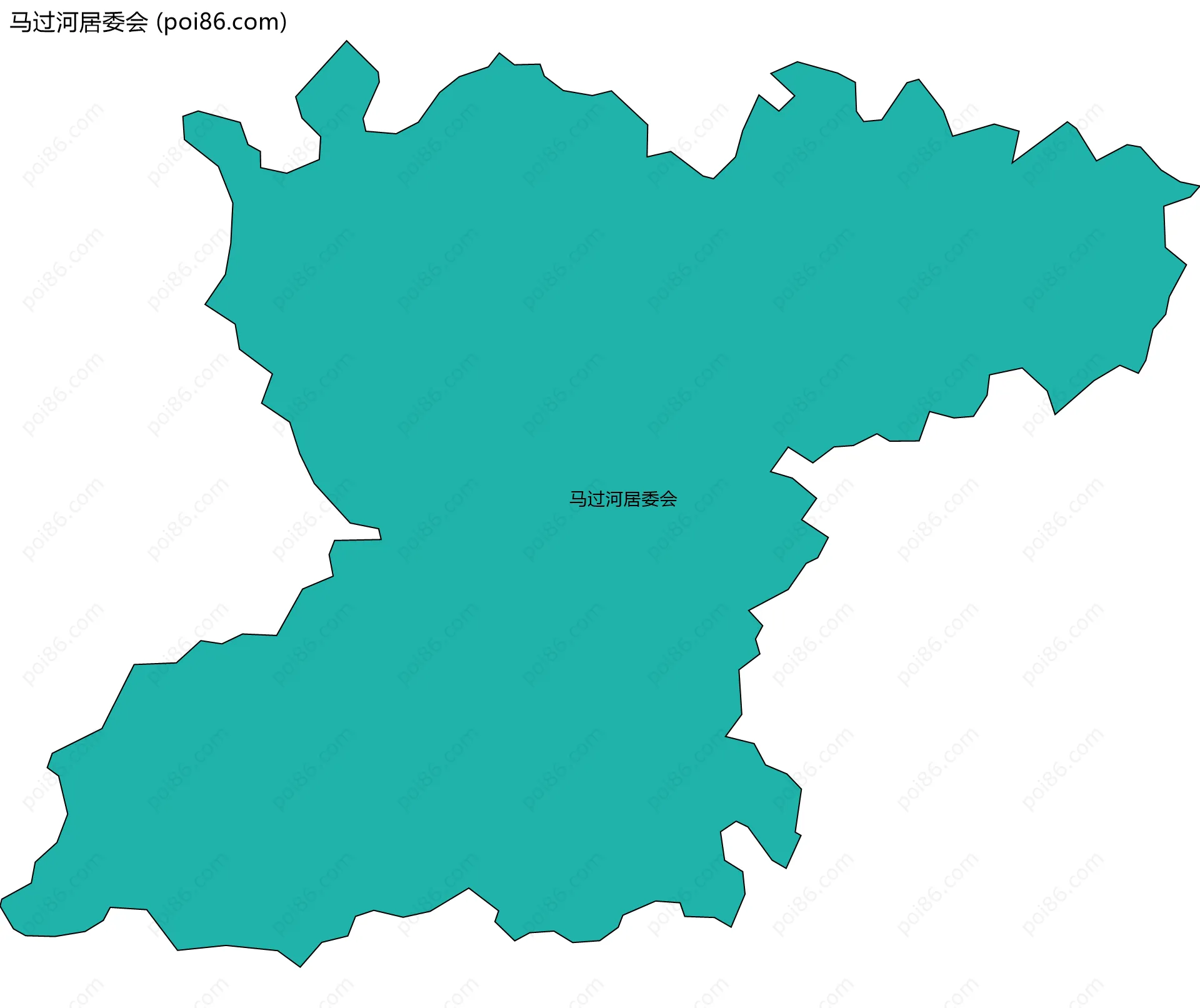 马过河居委会边界地图