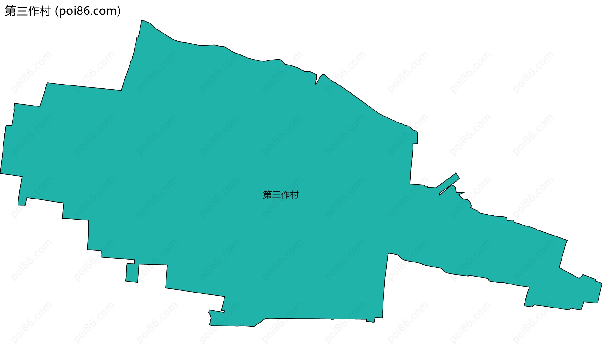 第三作村边界地图