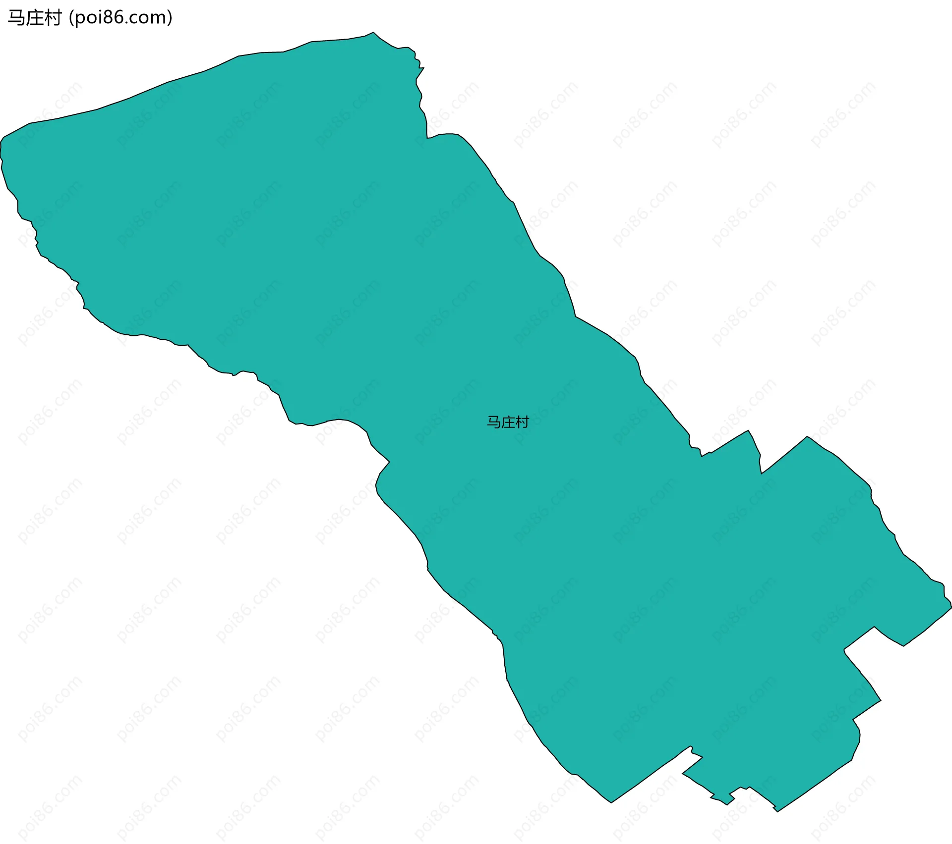 马庄村边界地图