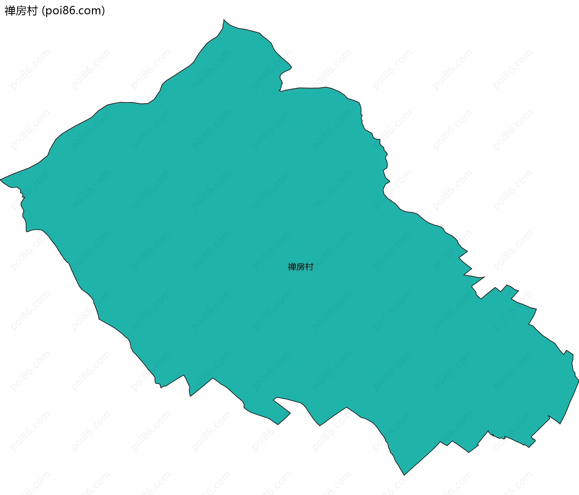 禅房村边界地图