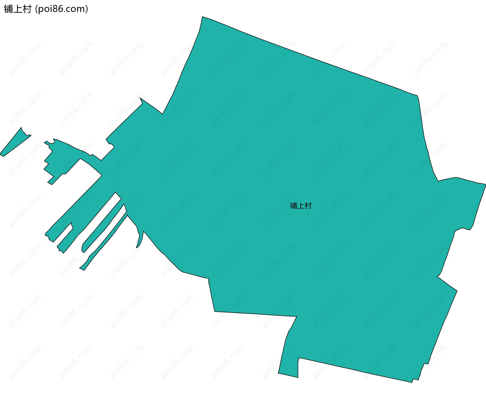 铺上村边界地图