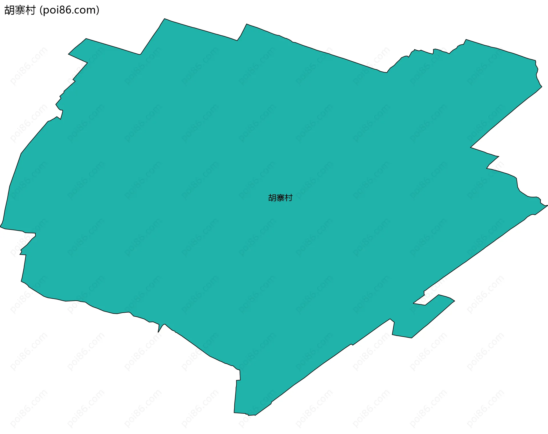 胡寨村边界地图